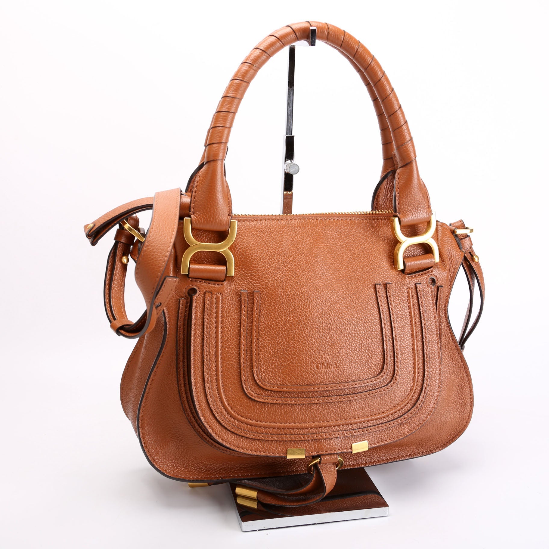 Marcie Small Double Carry Brown