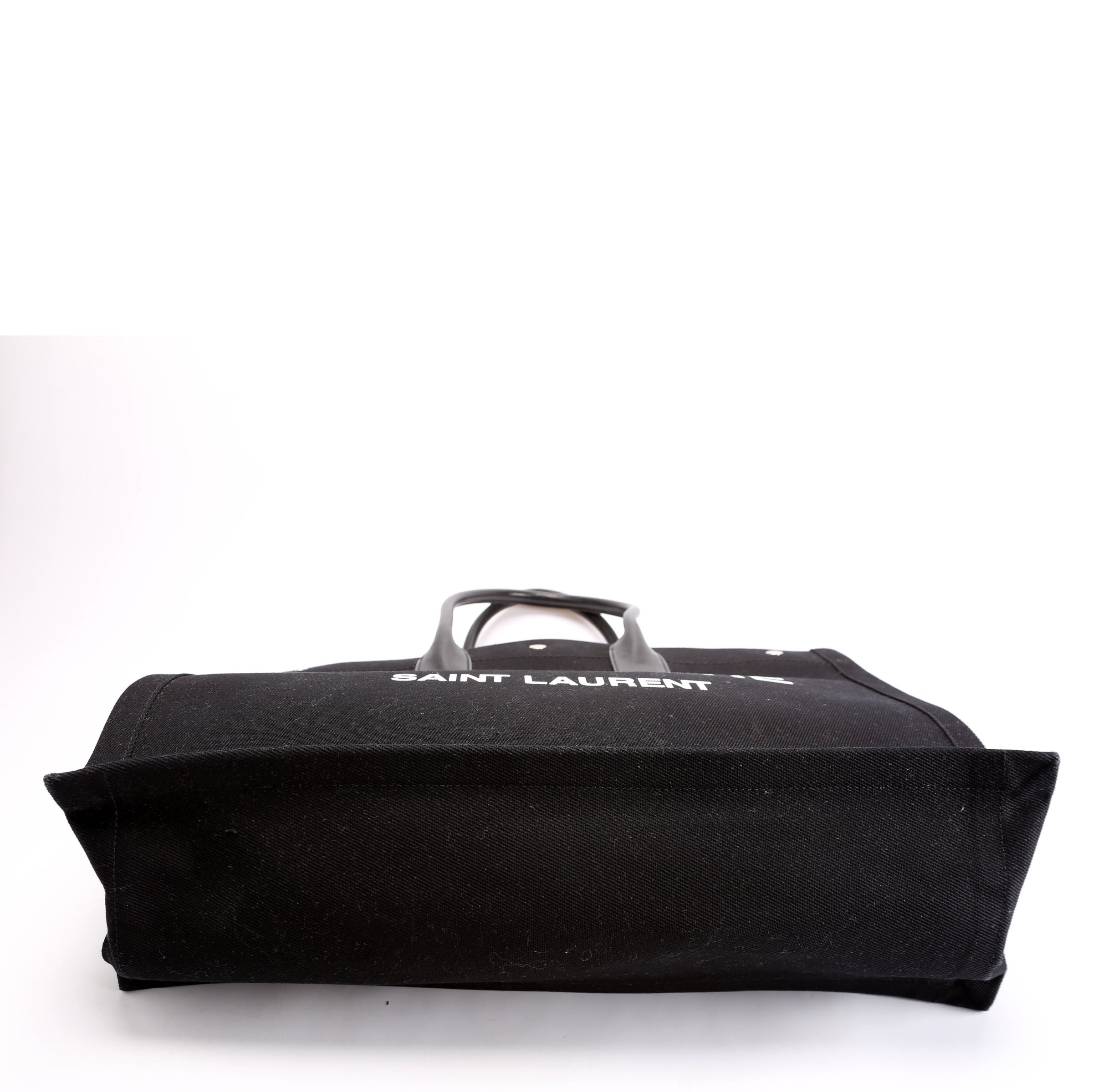 SAINT LAURENT Rive Gauche Tote Bag Black/White