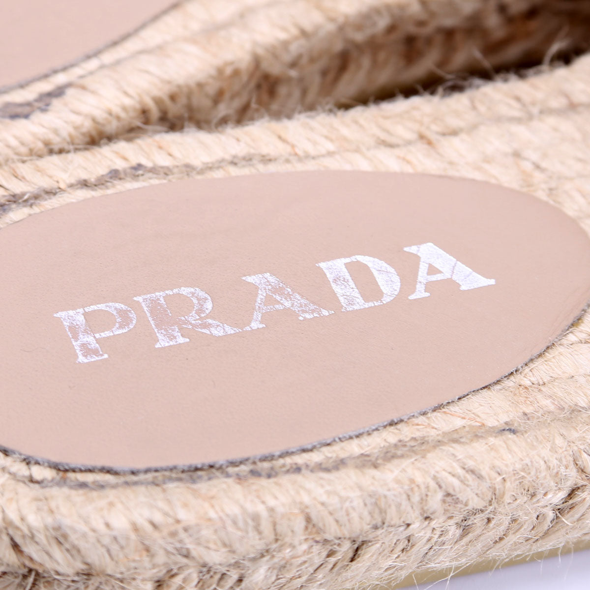 Triangle Logo Canvas Espadrille Slides Size 38