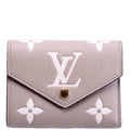 Victorine Wallet Bicolor Empreinte Turtle Dove