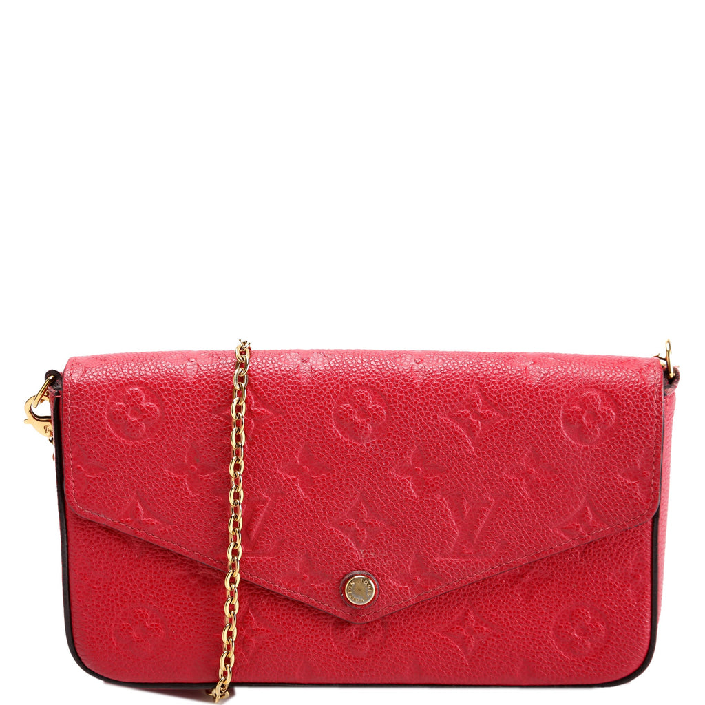 Pochette Felicie Empreinte Red