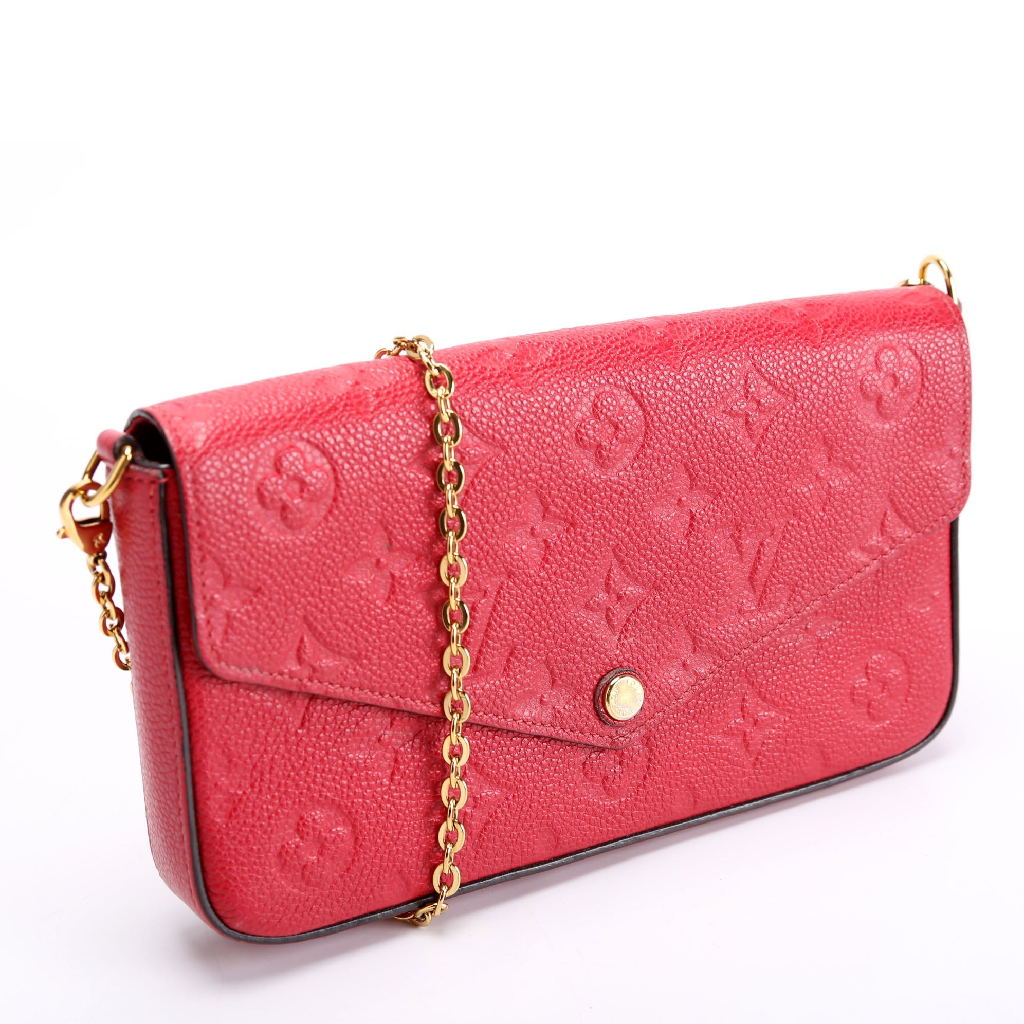 Pochette Felicie Empreinte Red