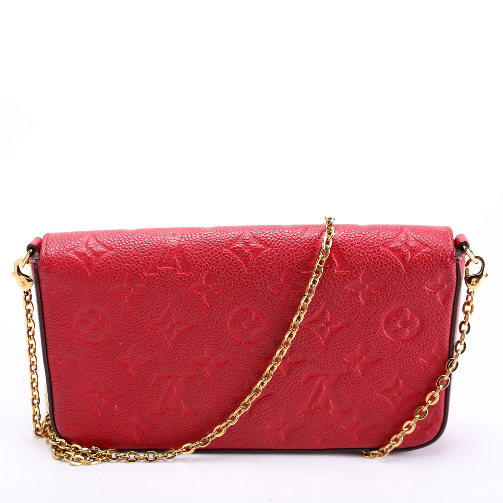 Pochette Felicie Empreinte Red
