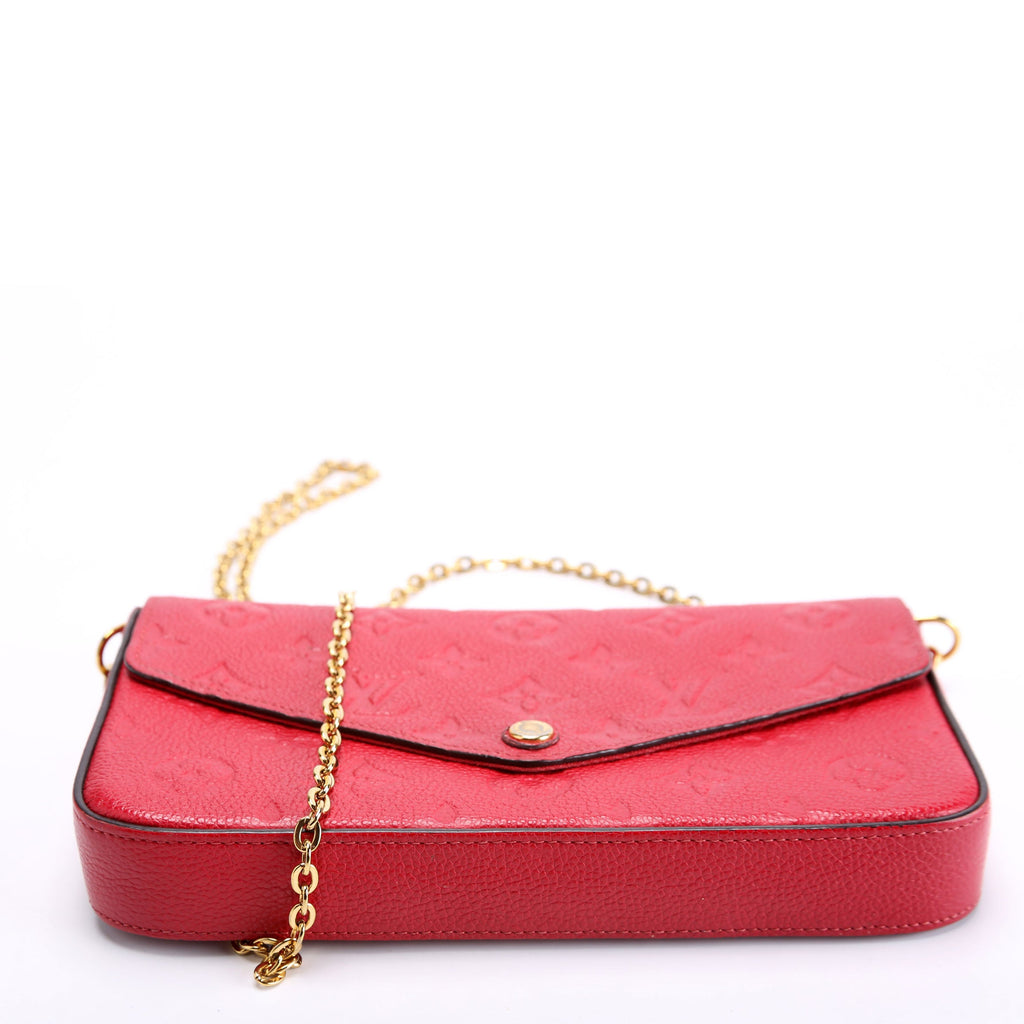 Pochette Felicie Empreinte Red