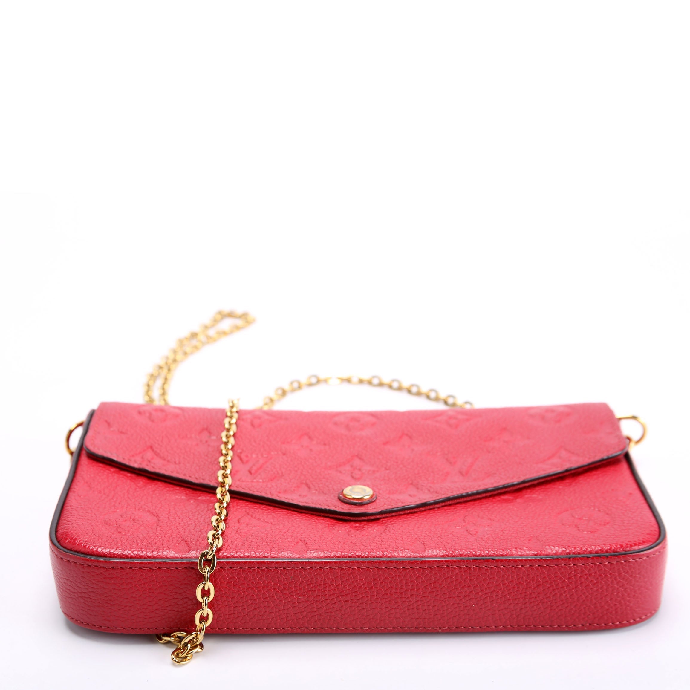 Pochette Felicie Empreinte Red