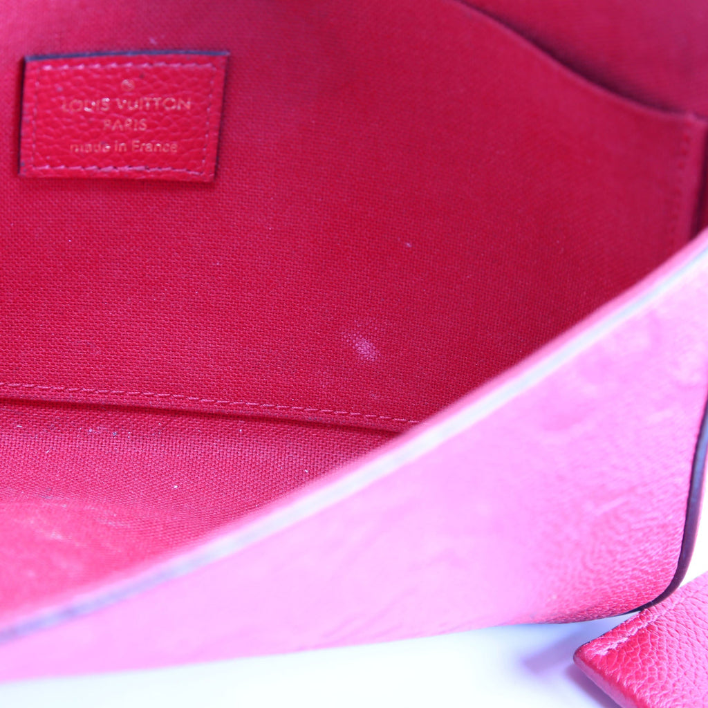 Pochette Felicie Empreinte Red