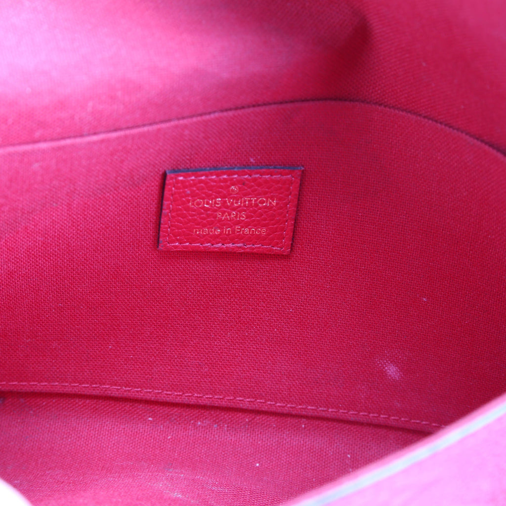 Pochette Felicie Empreinte Red