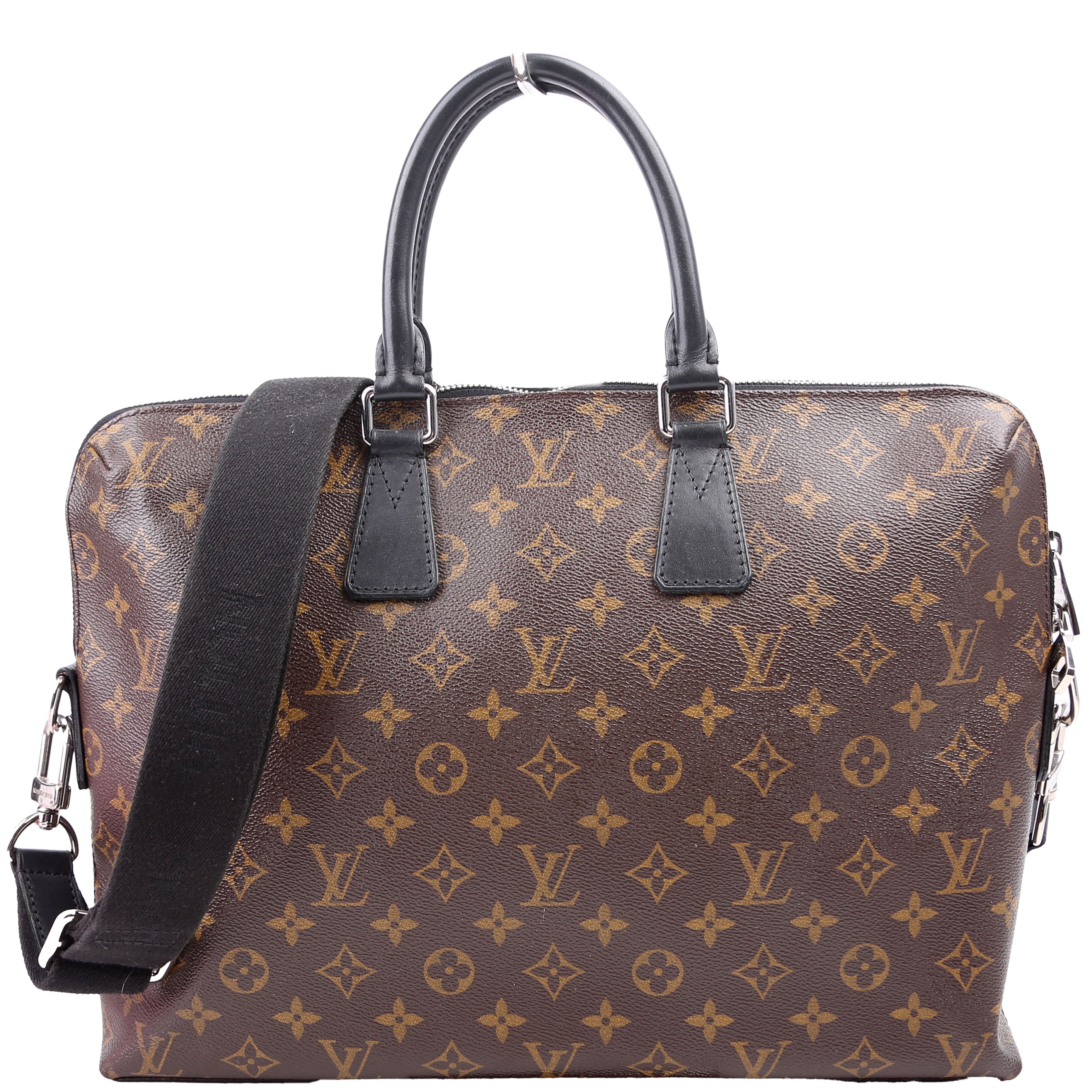 Porte Documents Jour Monogram Macassar