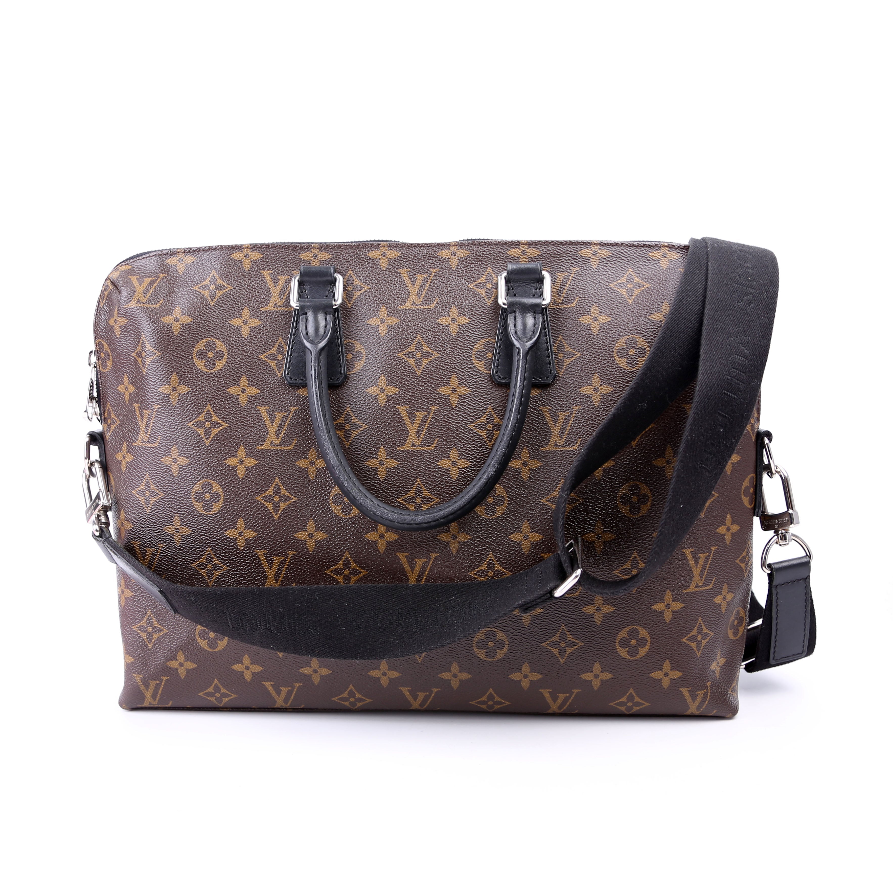 Porte Documents Jour Monogram Macassar