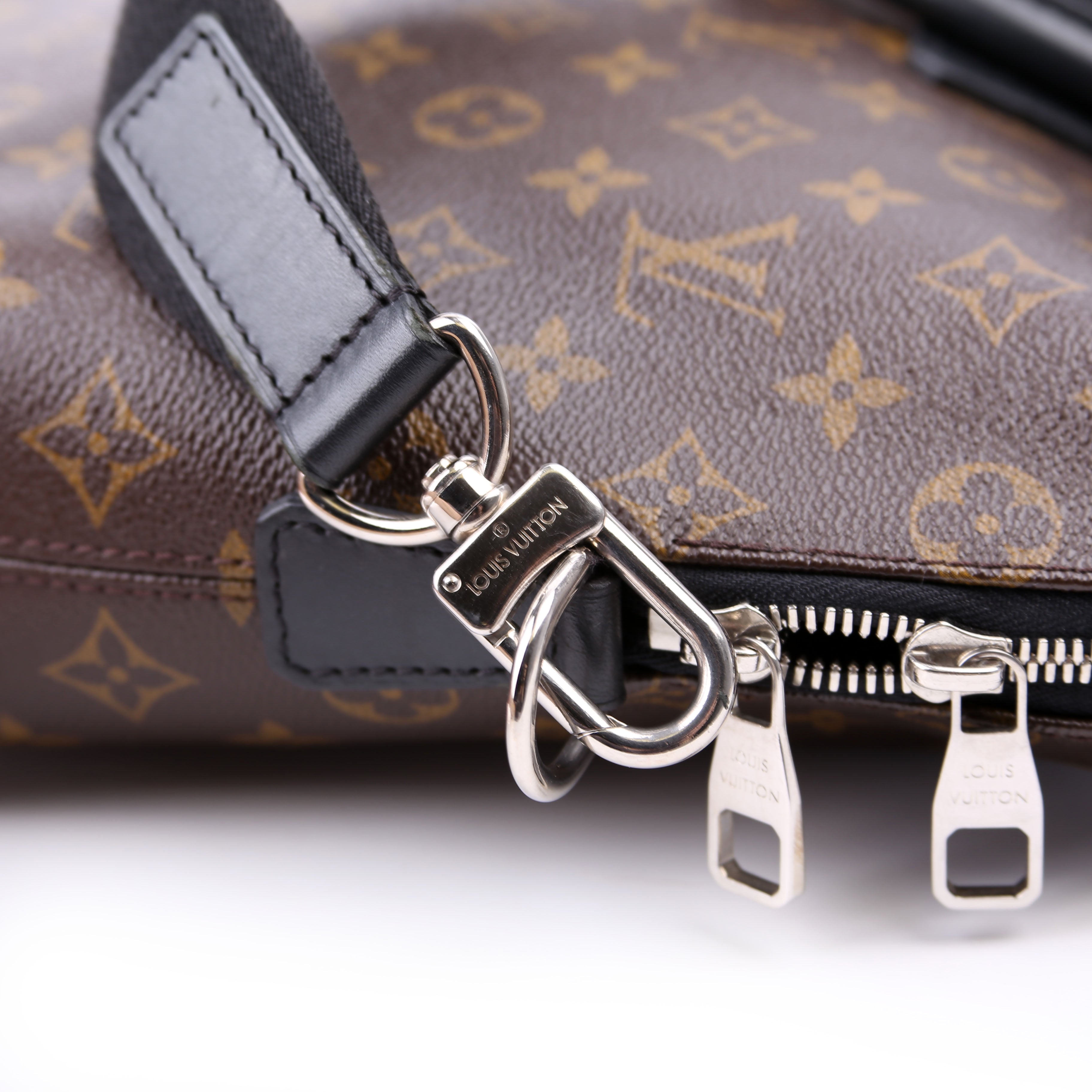 Porte Documents Jour Monogram Macassar