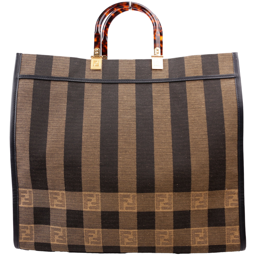 Fendi 8BH372 Sunshine Shopper Pequin Canvas