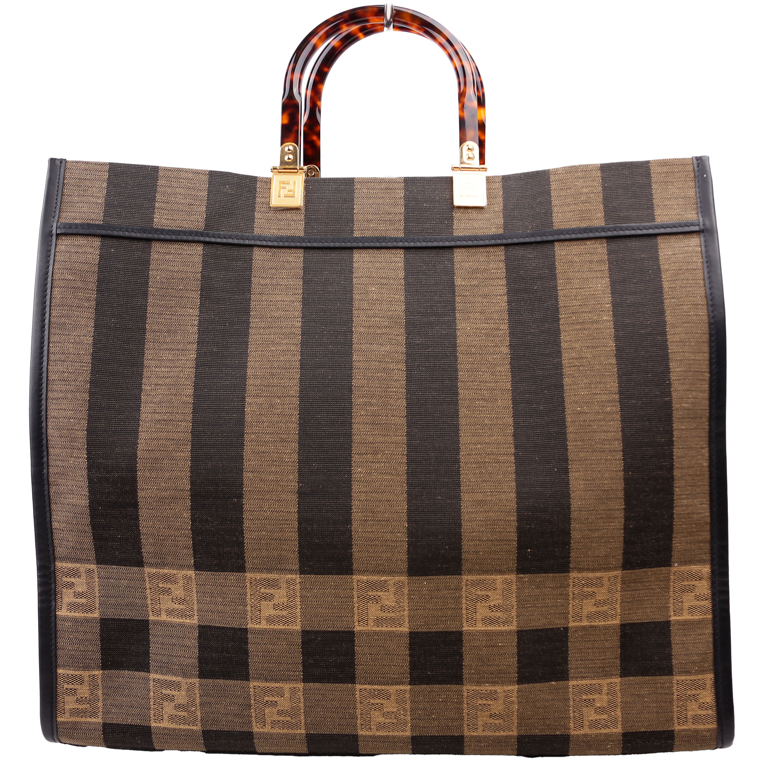 Fendi 8BH372 Sunshine Shopper Pequin Canvas