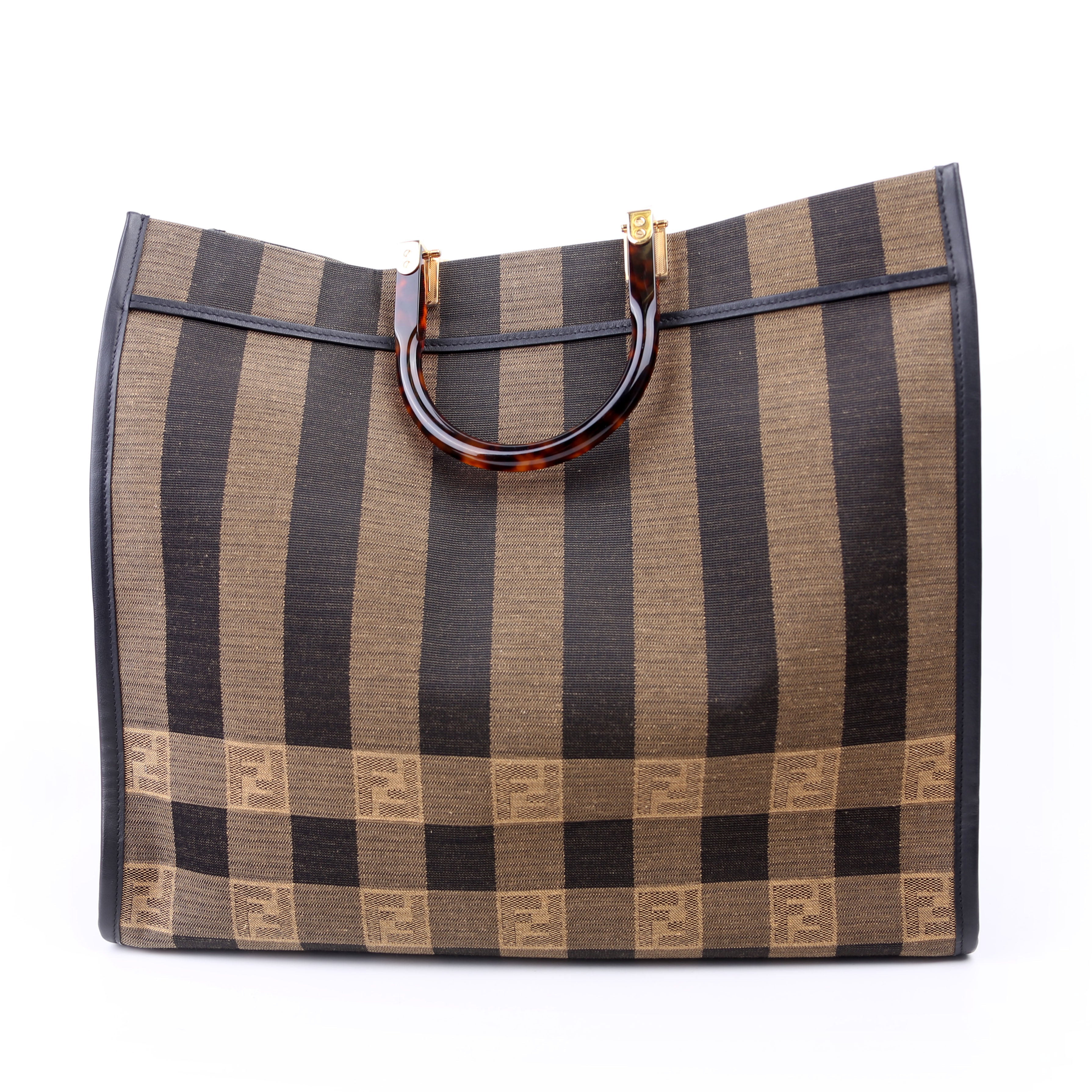Fendi 8BH372 Sunshine Shopper Pequin Canvas