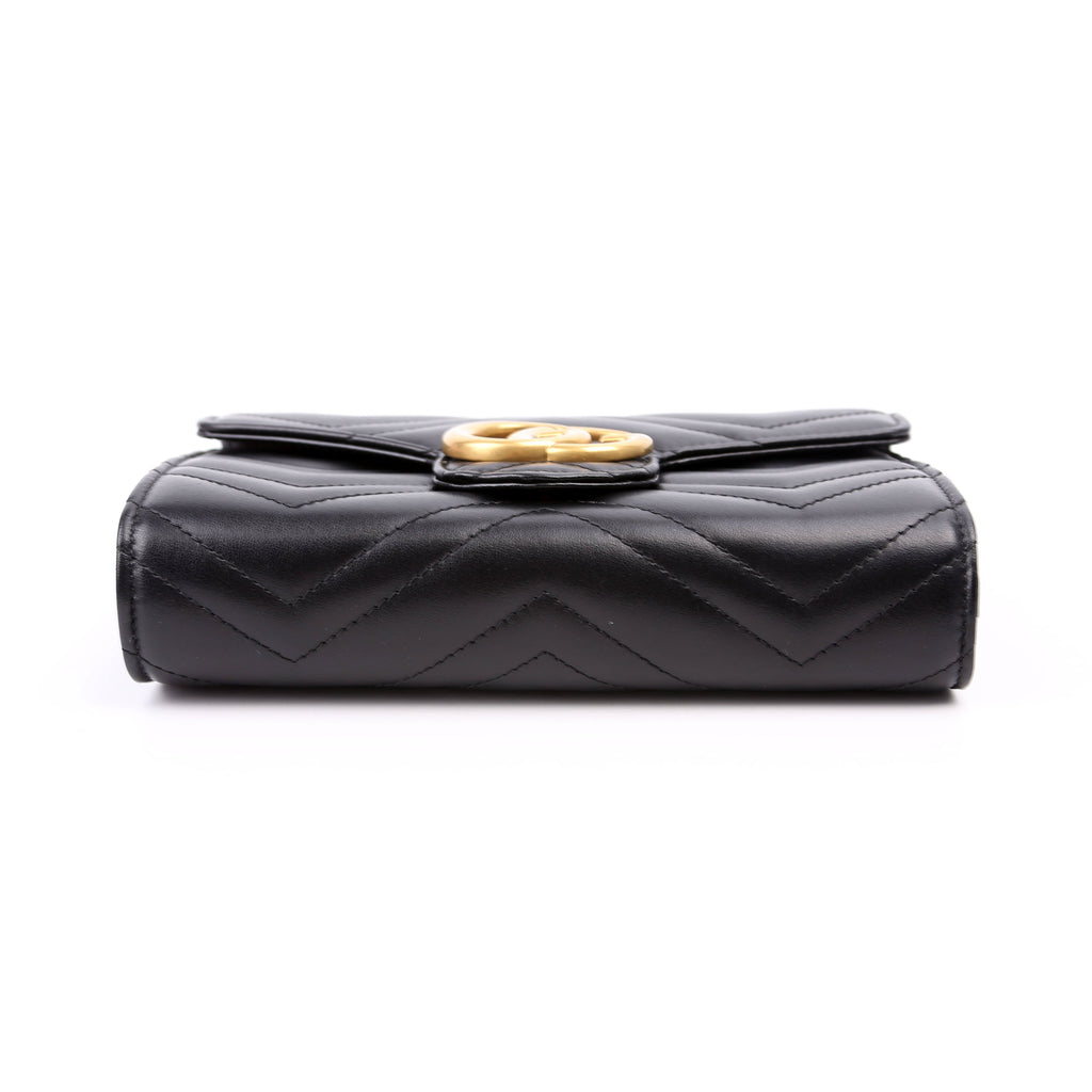 474575 Marmont Chain Wallet Black