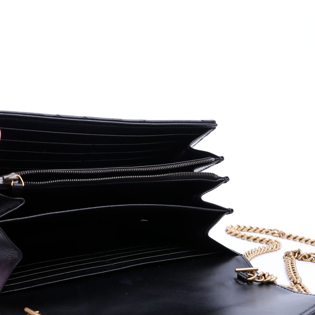 474575 Marmont Chain Wallet Black