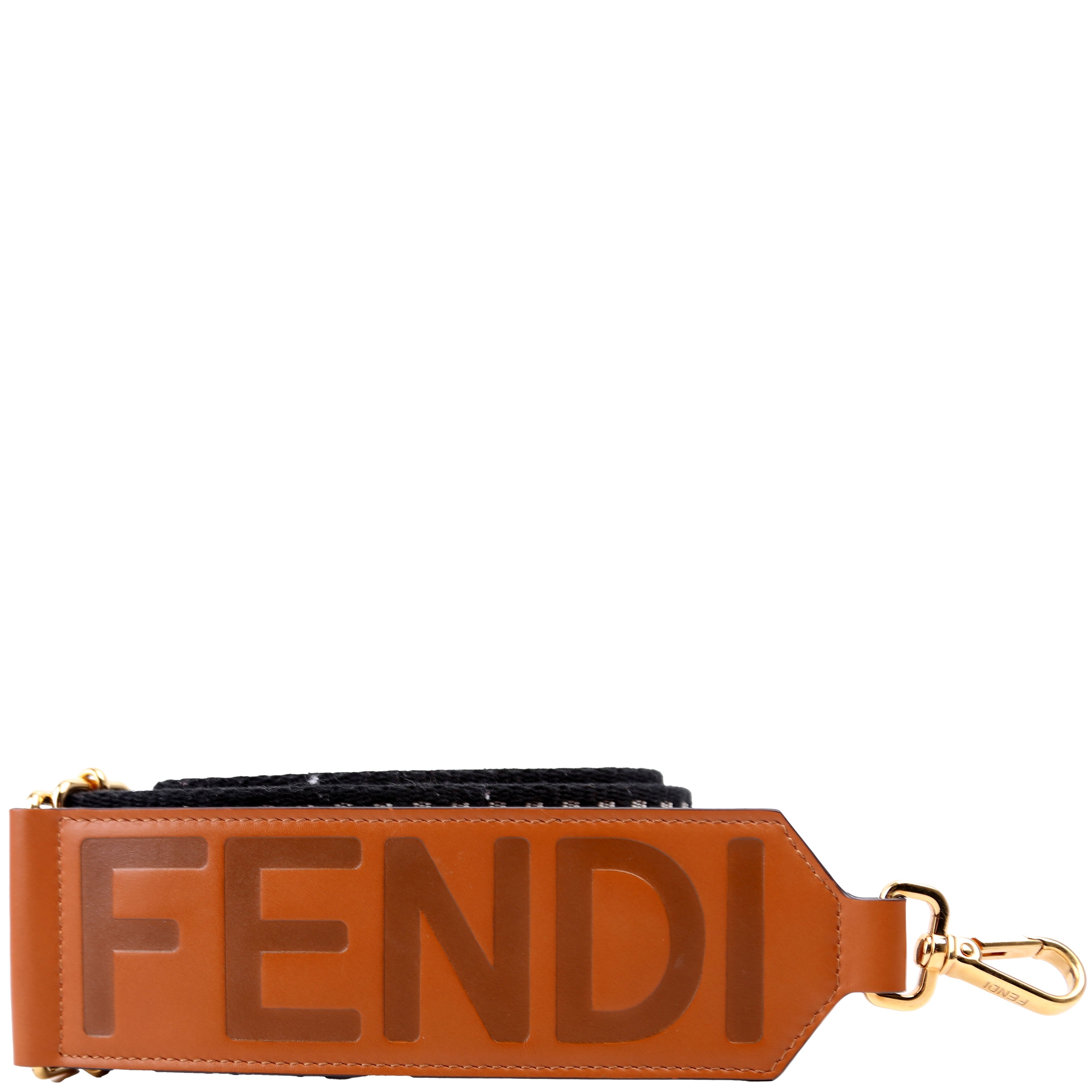 Fendi Strap You Checkered Strap Black/Brown
