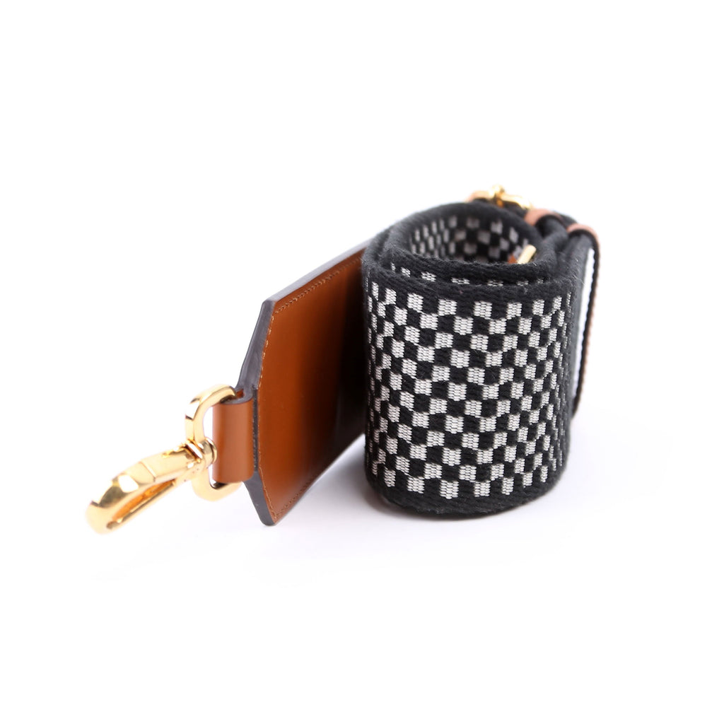 Fendi Strap You Checkered Strap Black/Brown