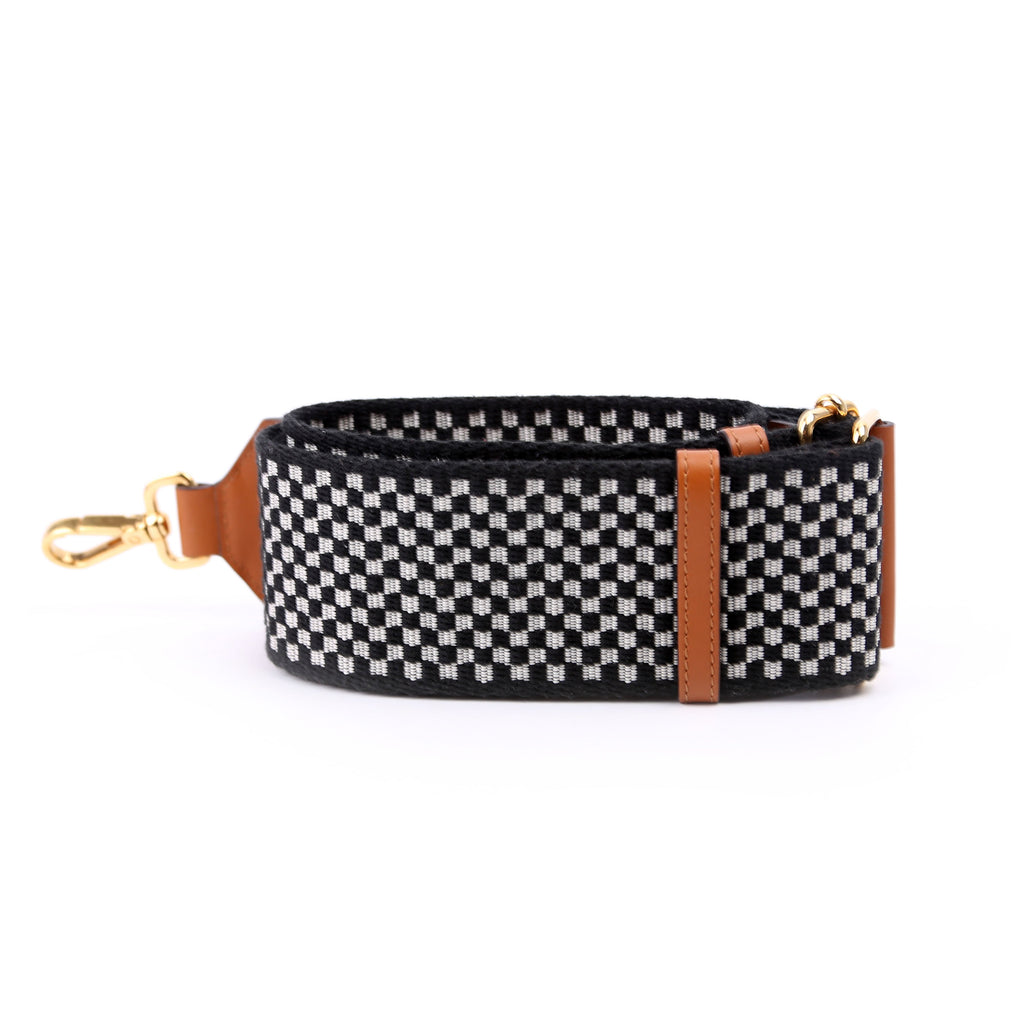 Fendi Strap You Checkered Strap Black/Brown