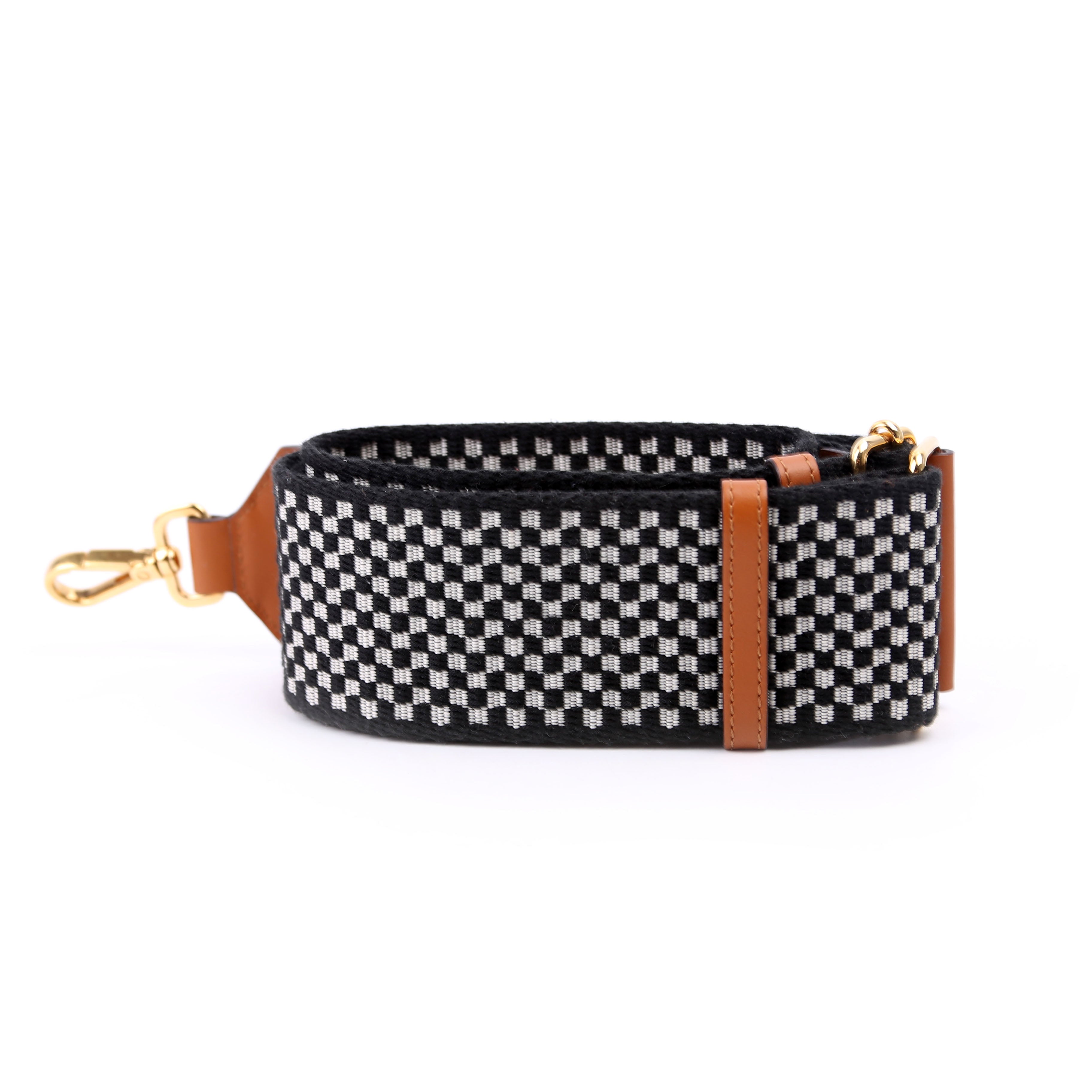 Fendi Strap You Checkered Strap Black/Brown