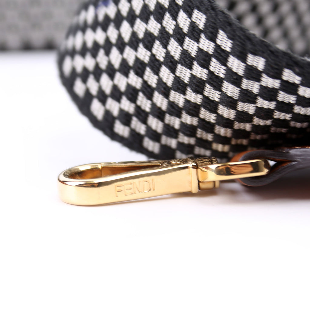 Fendi Strap You Checkered Strap Black/Brown