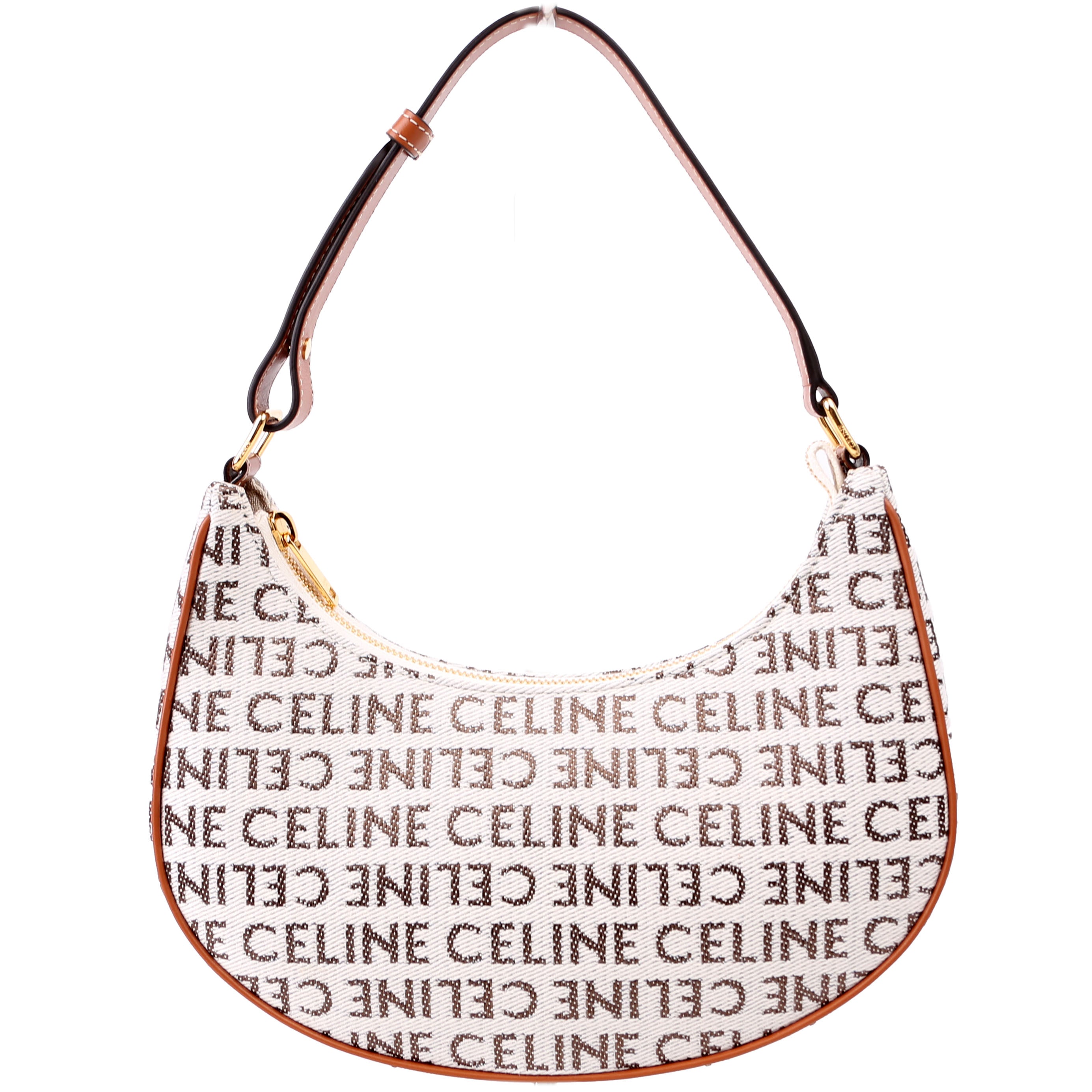 Ava Triomphe Medium Jacquard Logo/Calfskin