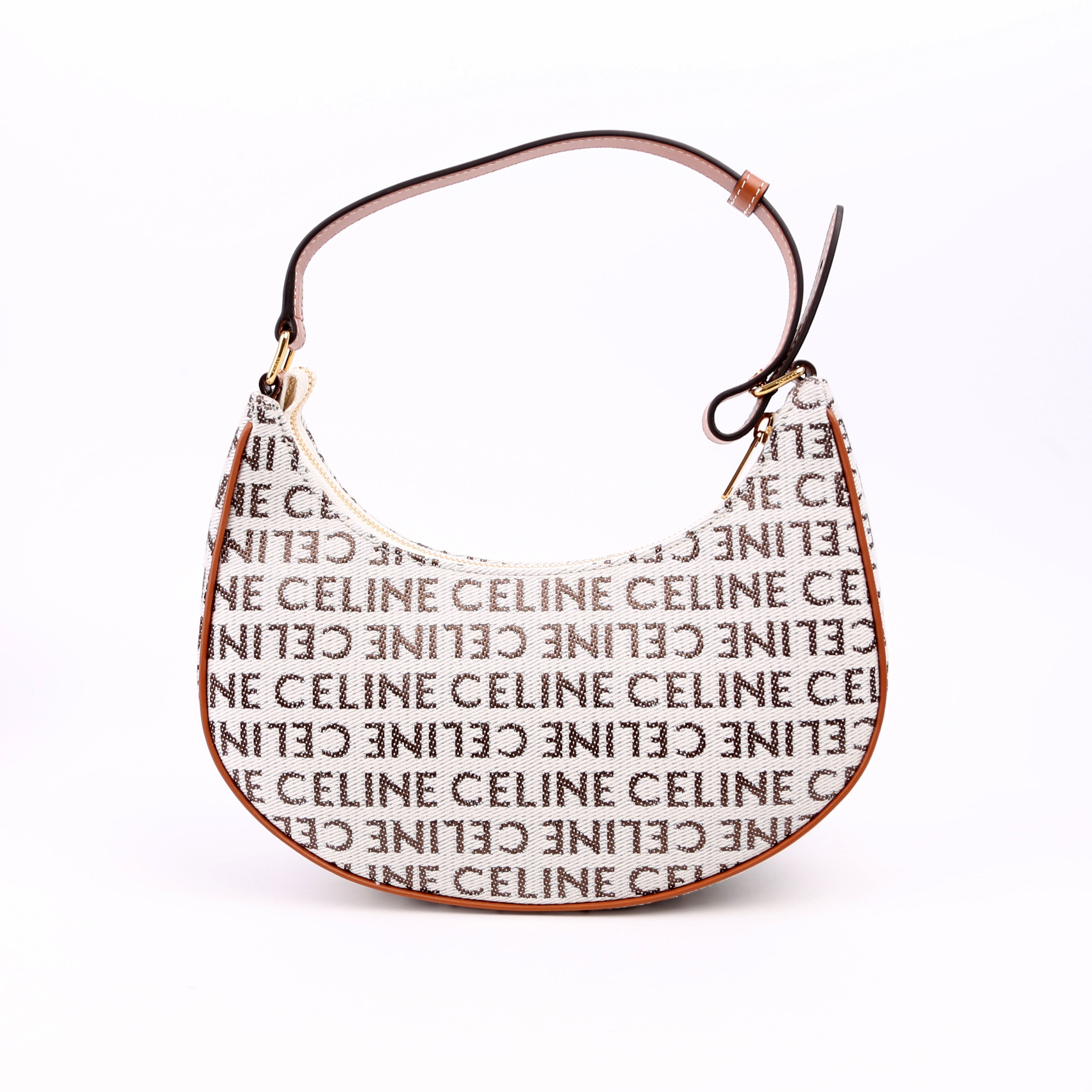 Ava Triomphe Medium Jacquard Logo/Calfskin