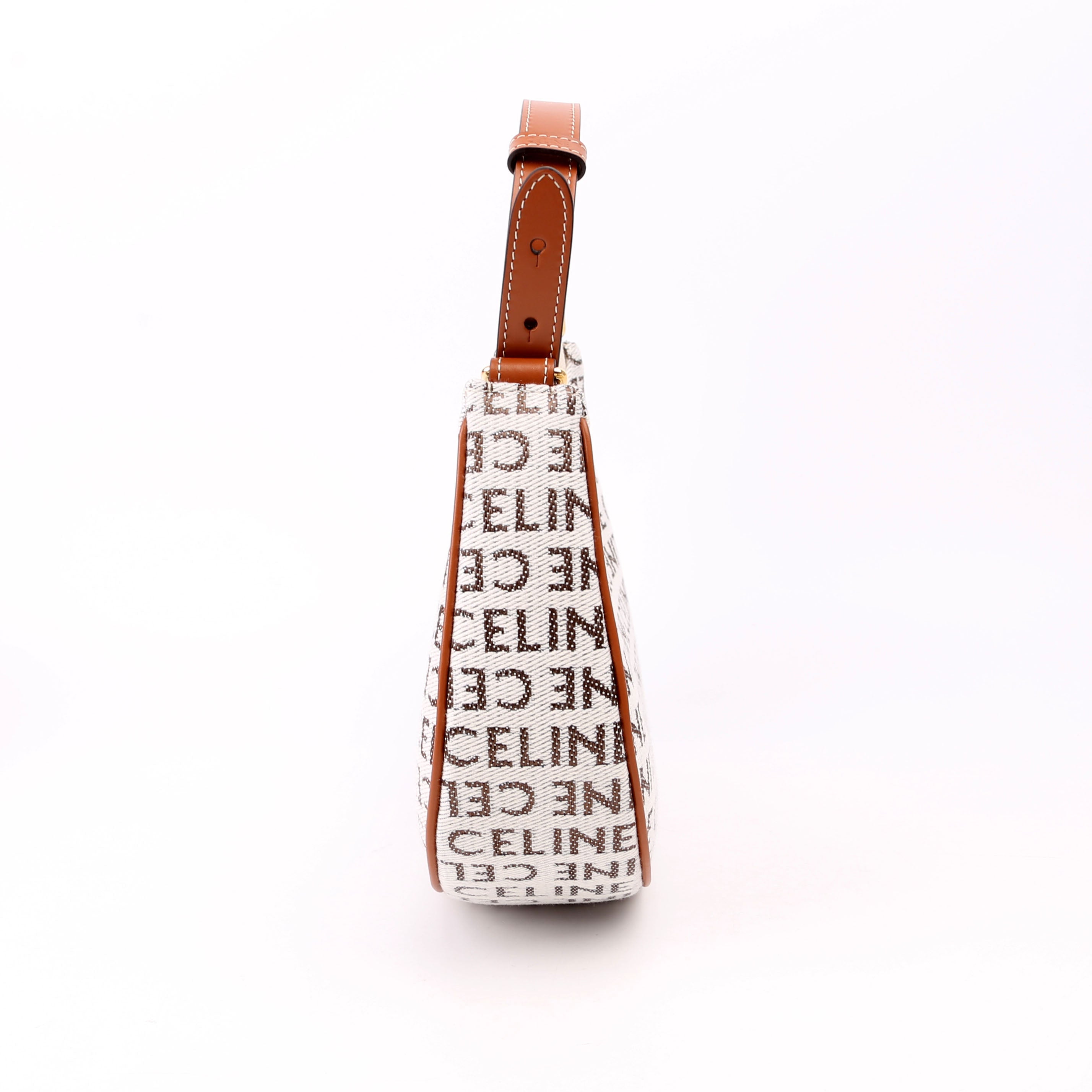 Ava Triomphe Medium Jacquard Logo/Calfskin
