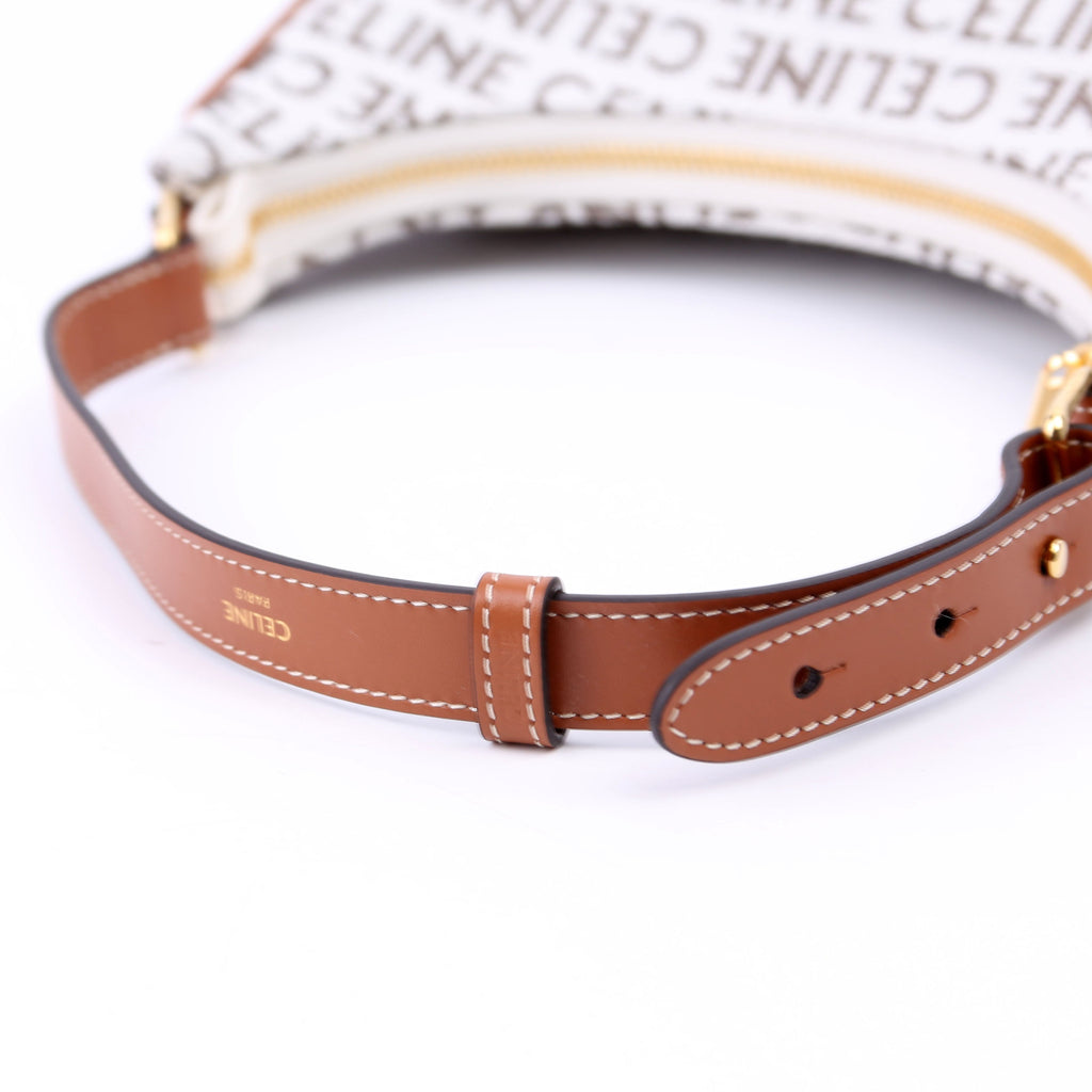 Ava Triomphe Medium Jacquard Logo/Calfskin