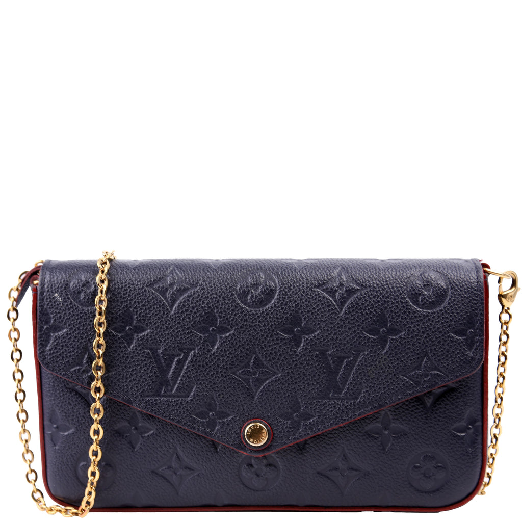 Pochette Felicie Empreinte Navy