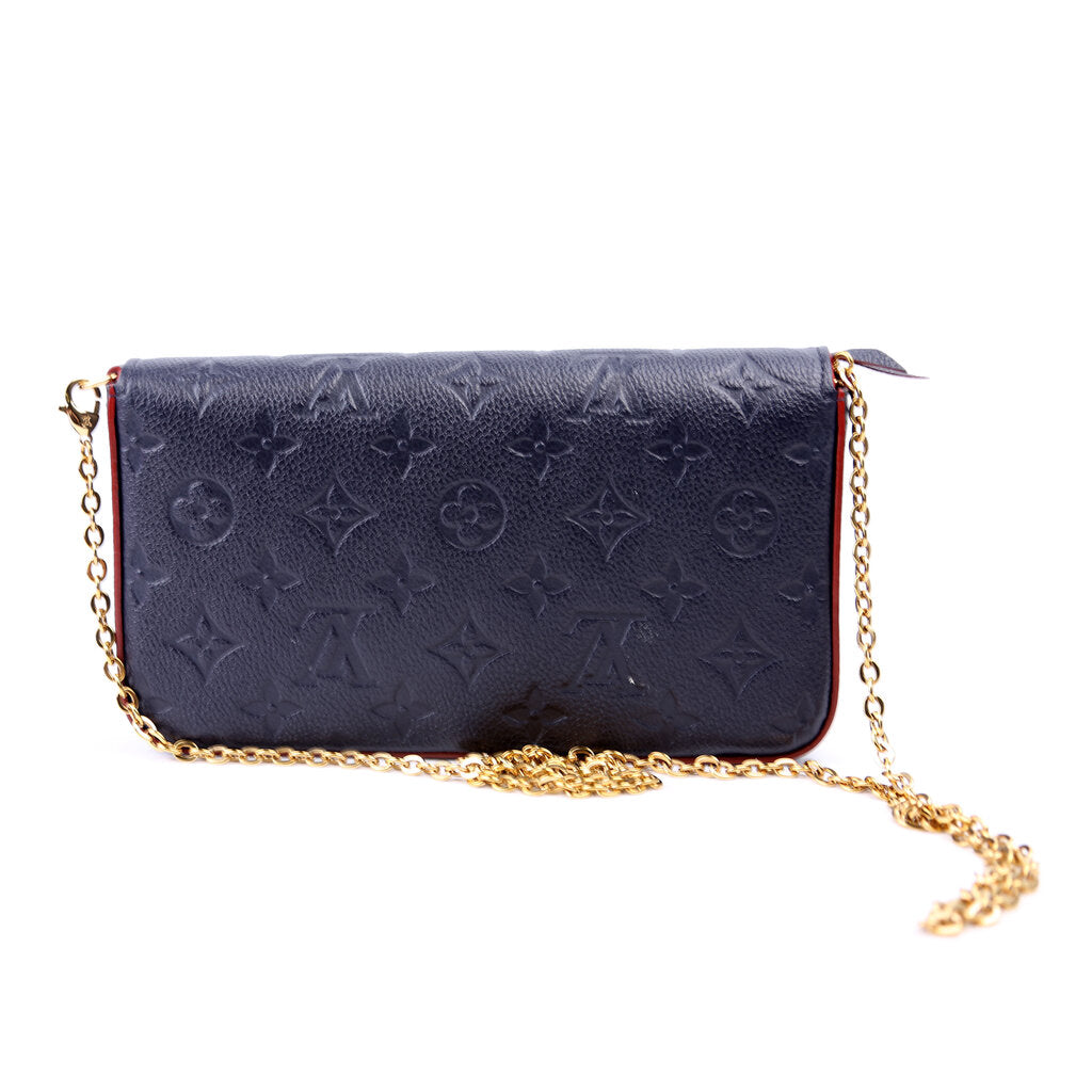 Pochette Felicie Empreinte Navy
