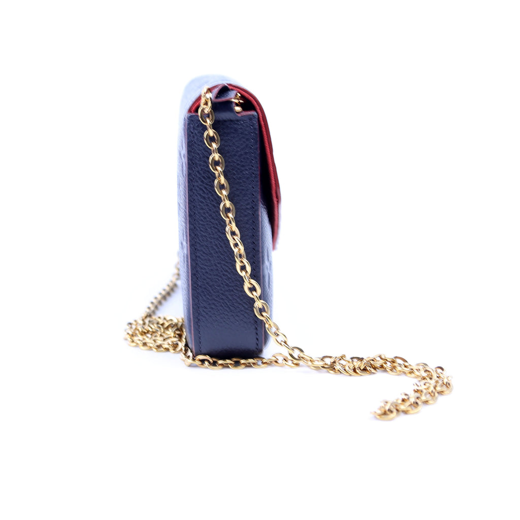 Pochette Felicie Empreinte Navy
