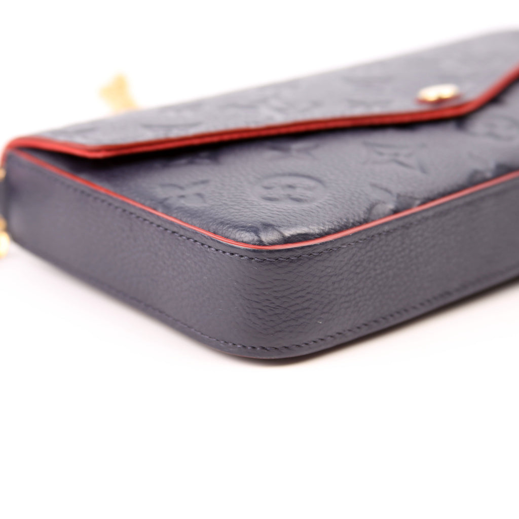 Pochette Felicie Empreinte Navy