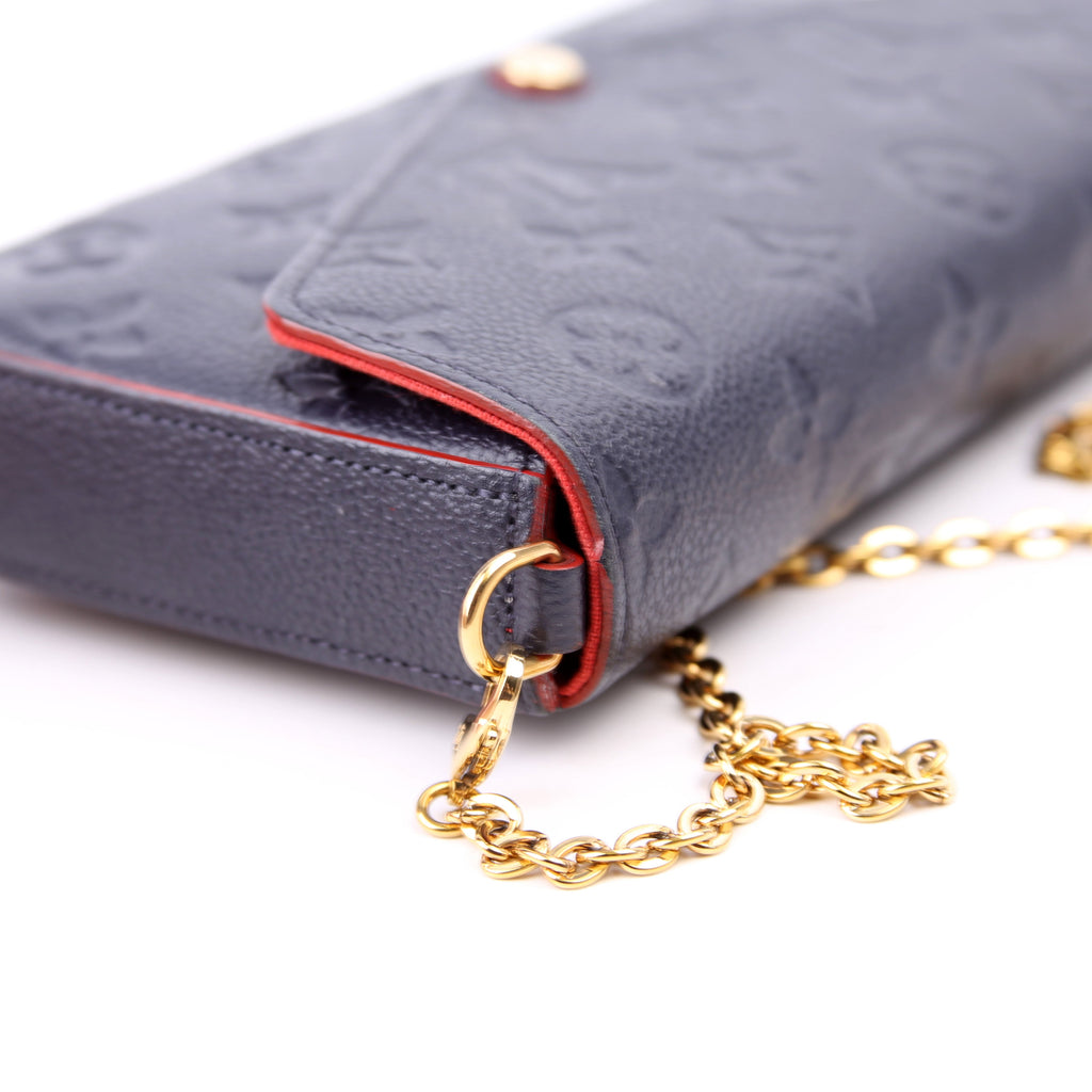 Pochette Felicie Empreinte Navy