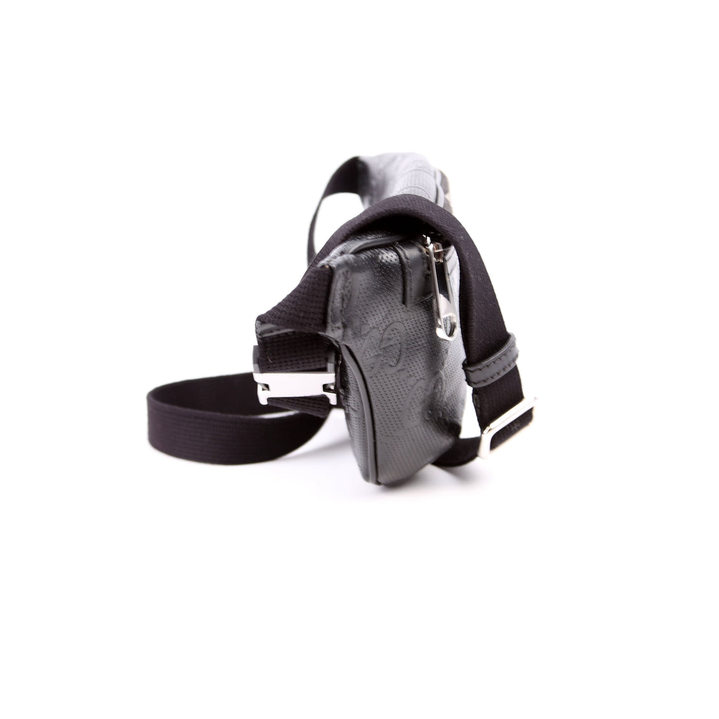 Gucci 658582 GG Embossed Belt Bag Black