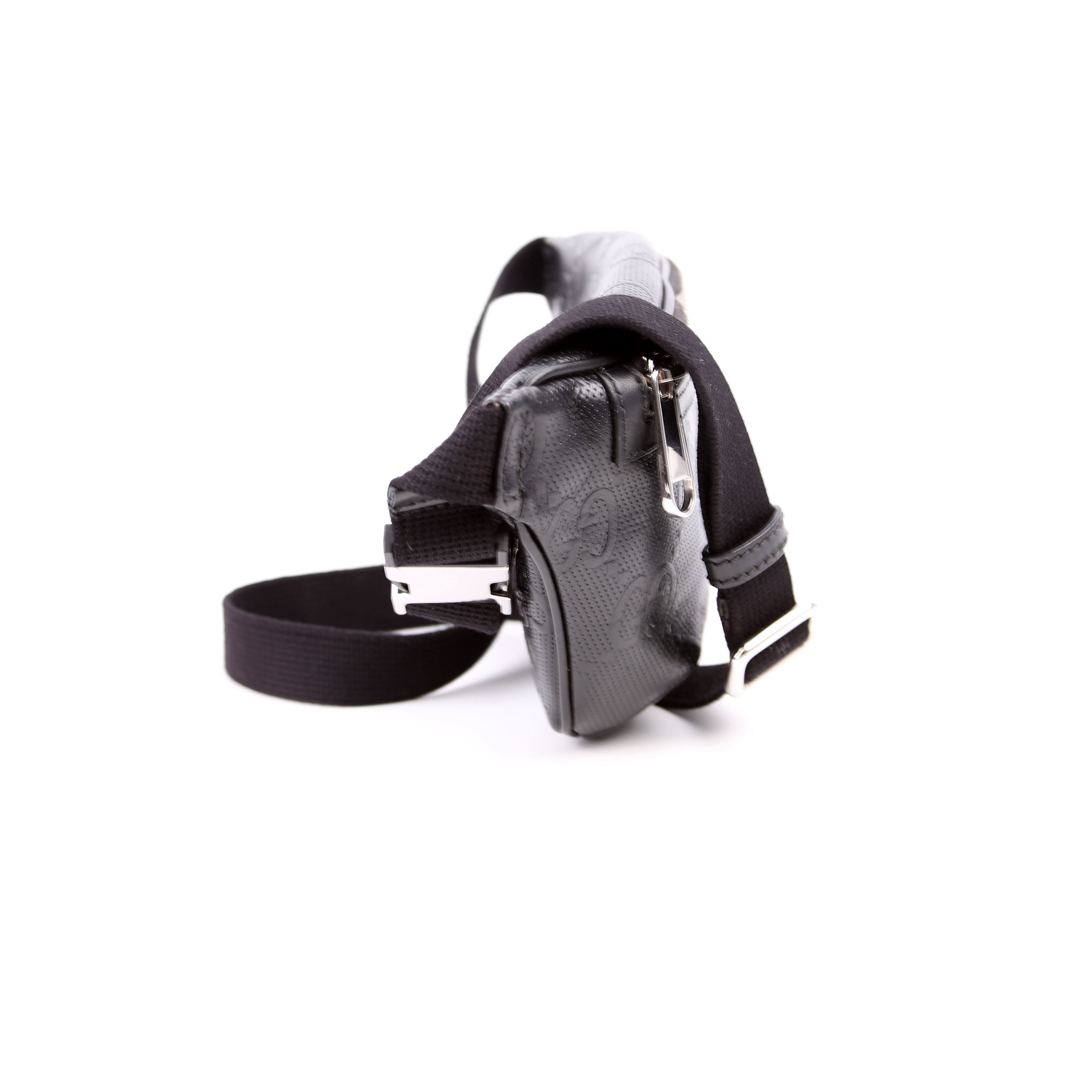 Gucci 658582 GG Embossed Belt Bag Black