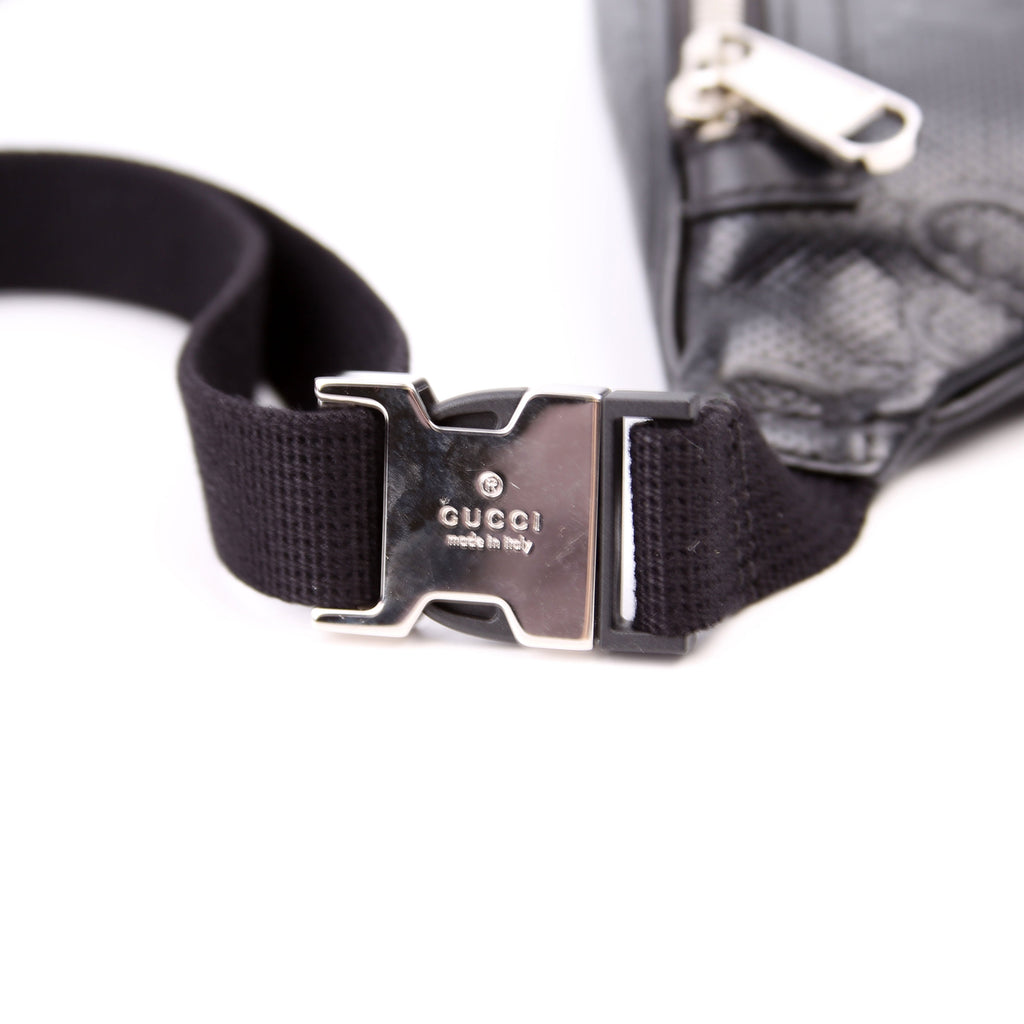 Gucci 658582 GG Embossed Belt Bag Black
