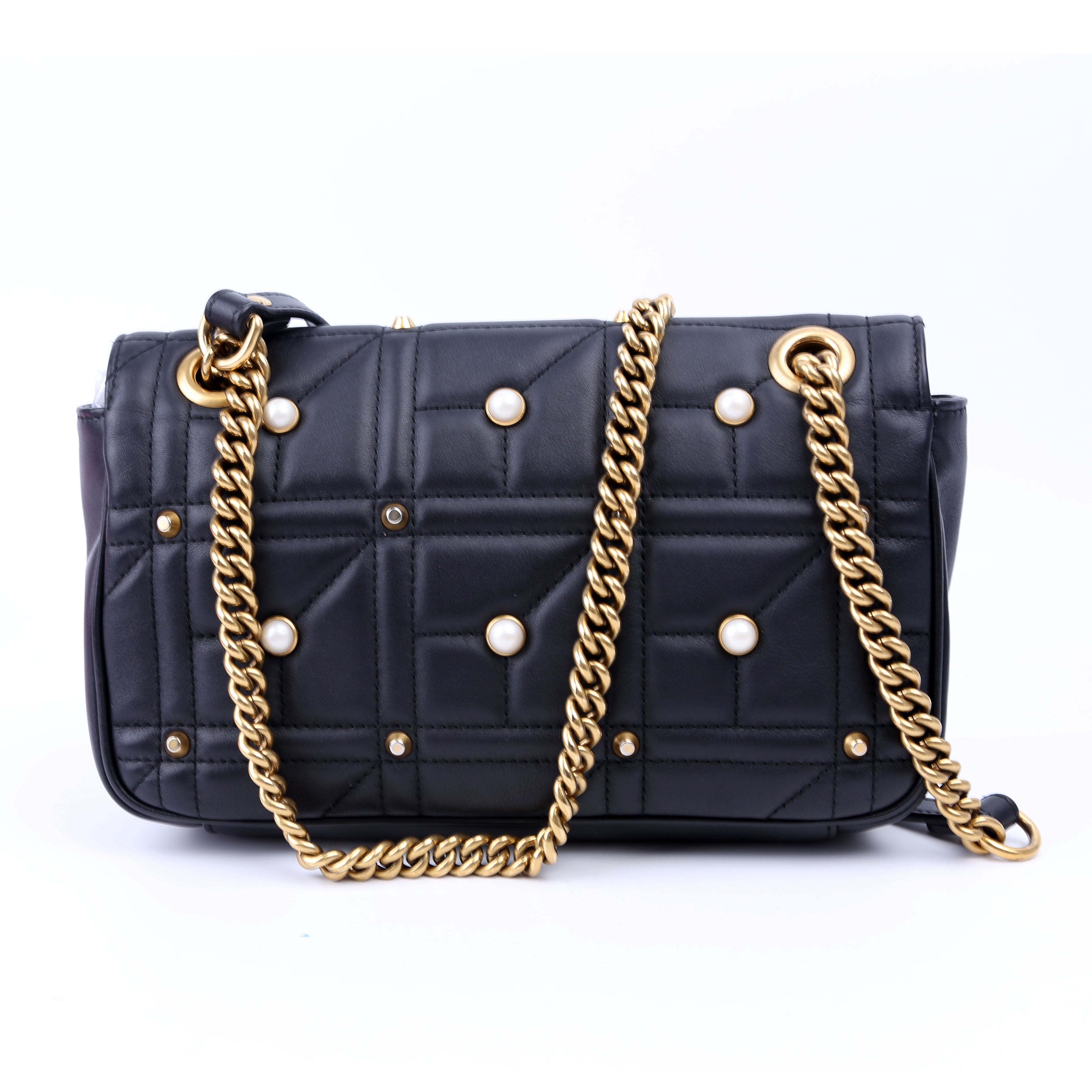 443497 Marmont Pearls Shoulder Small Flap