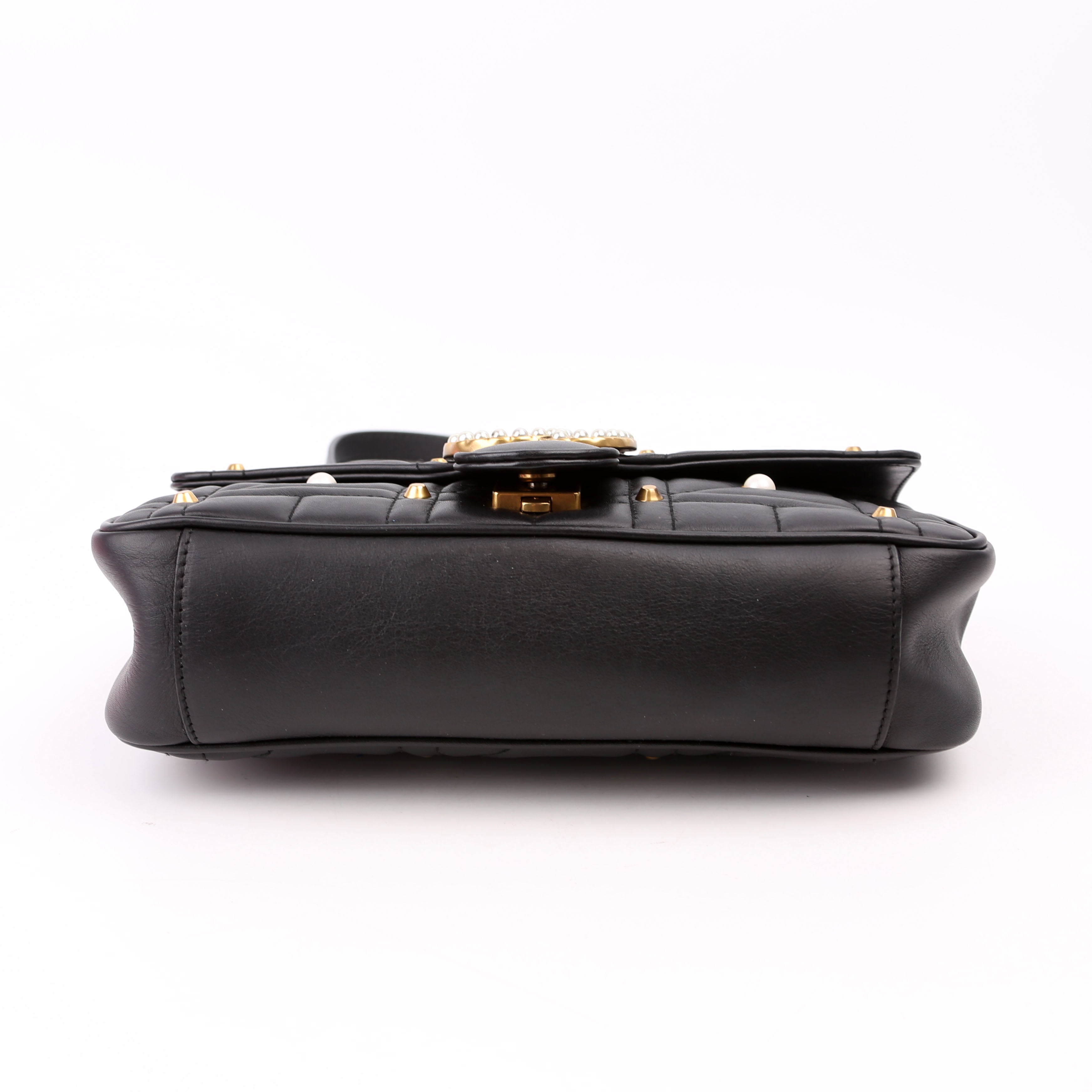 443497 Marmont Pearls Shoulder Small Flap