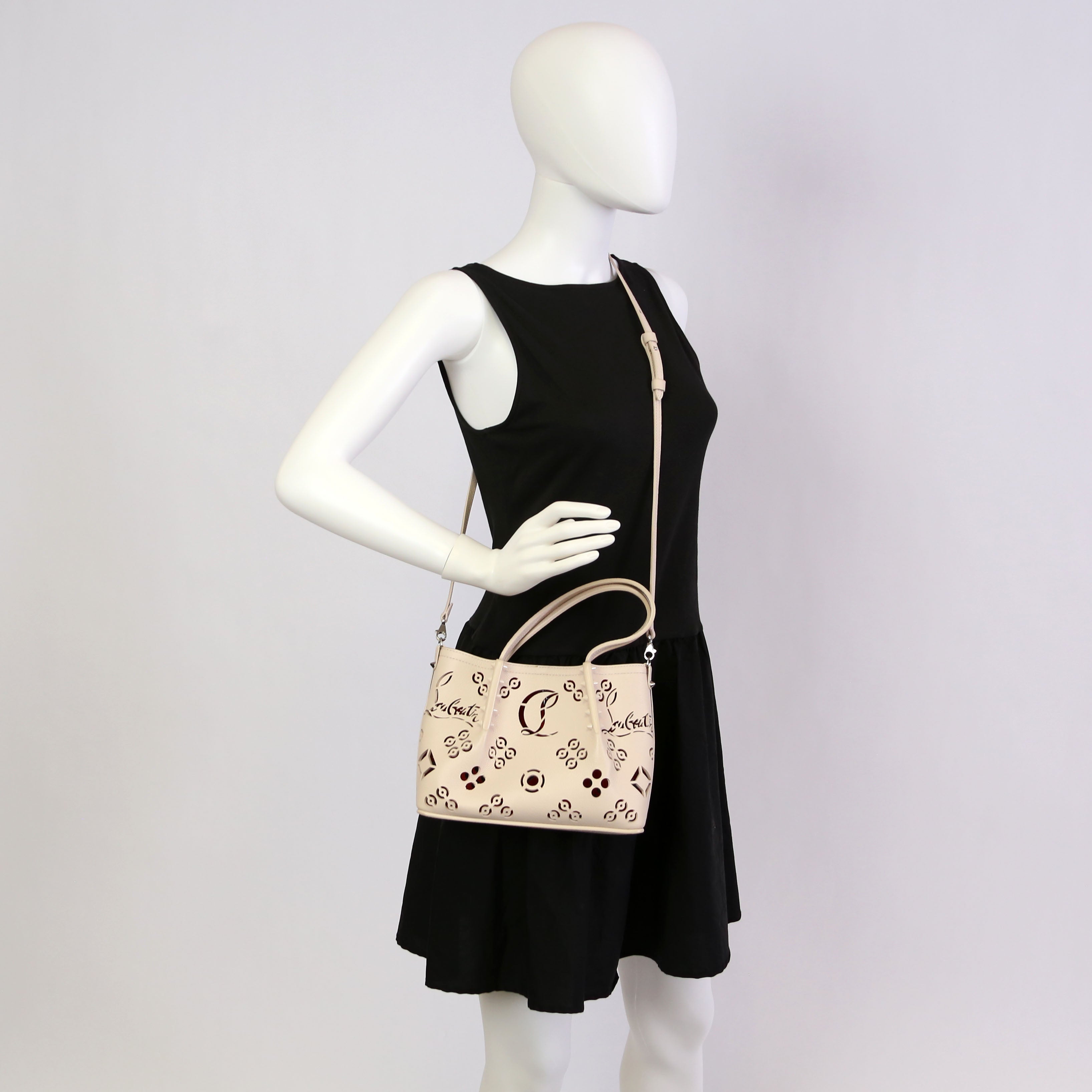 Cabarock Lasercut Shoulder Bag White