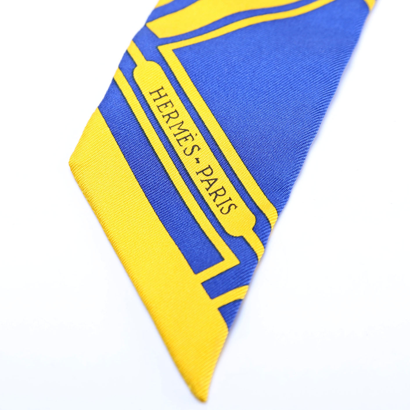 Les Coupes Tattoo Twilly Silk Blue/Yellow