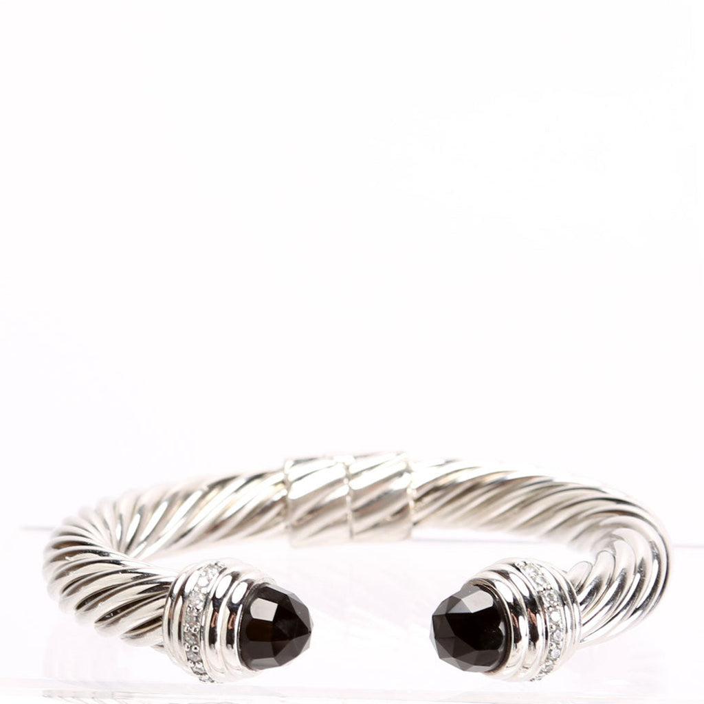 Classic Cable 10MM Onyx/Pave/925