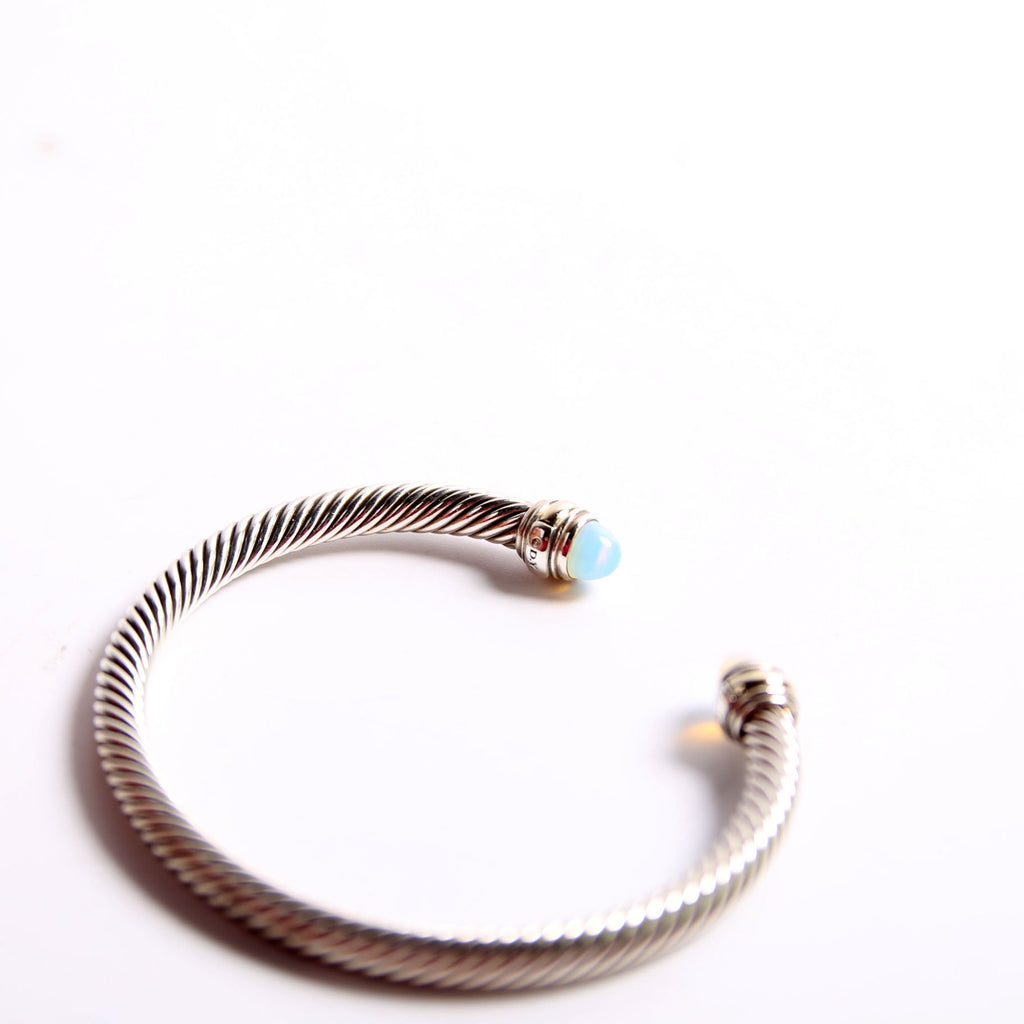 Classic Cable 5MM Bracelet 925/Moonstone