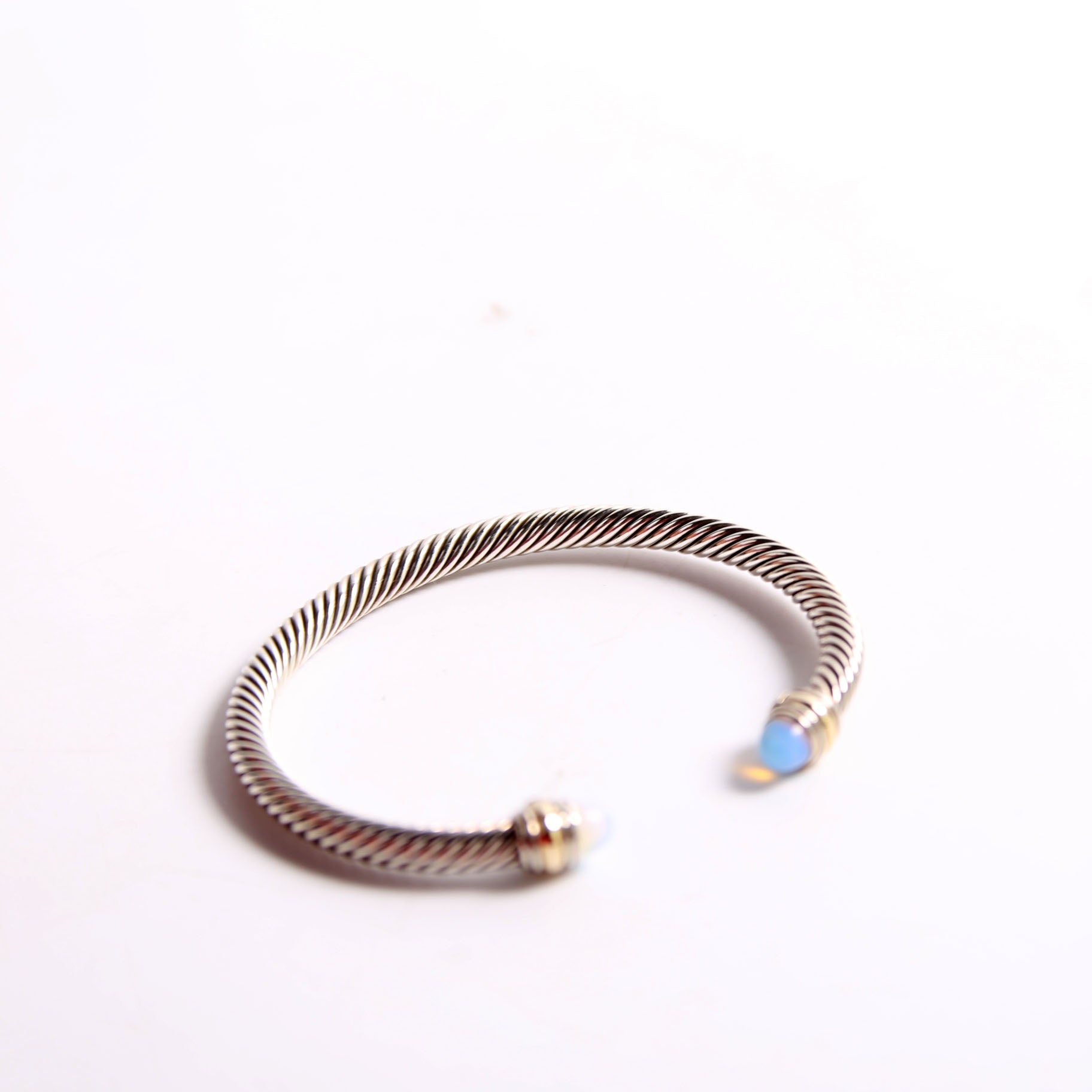 Classic Cable 5MM Bracelet 925/Moonstone