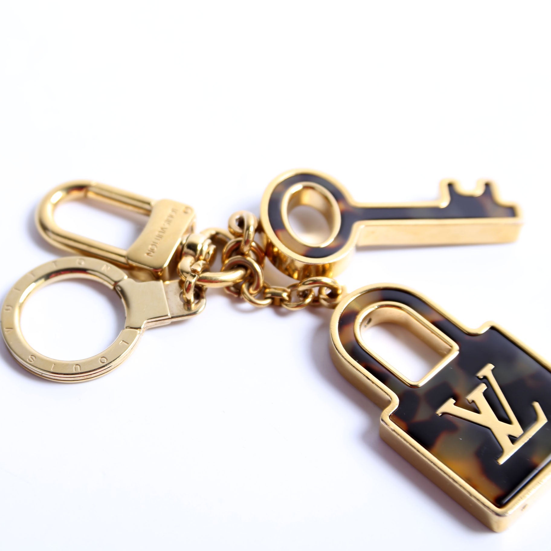 Confidence Bag Charm Gold/Brown