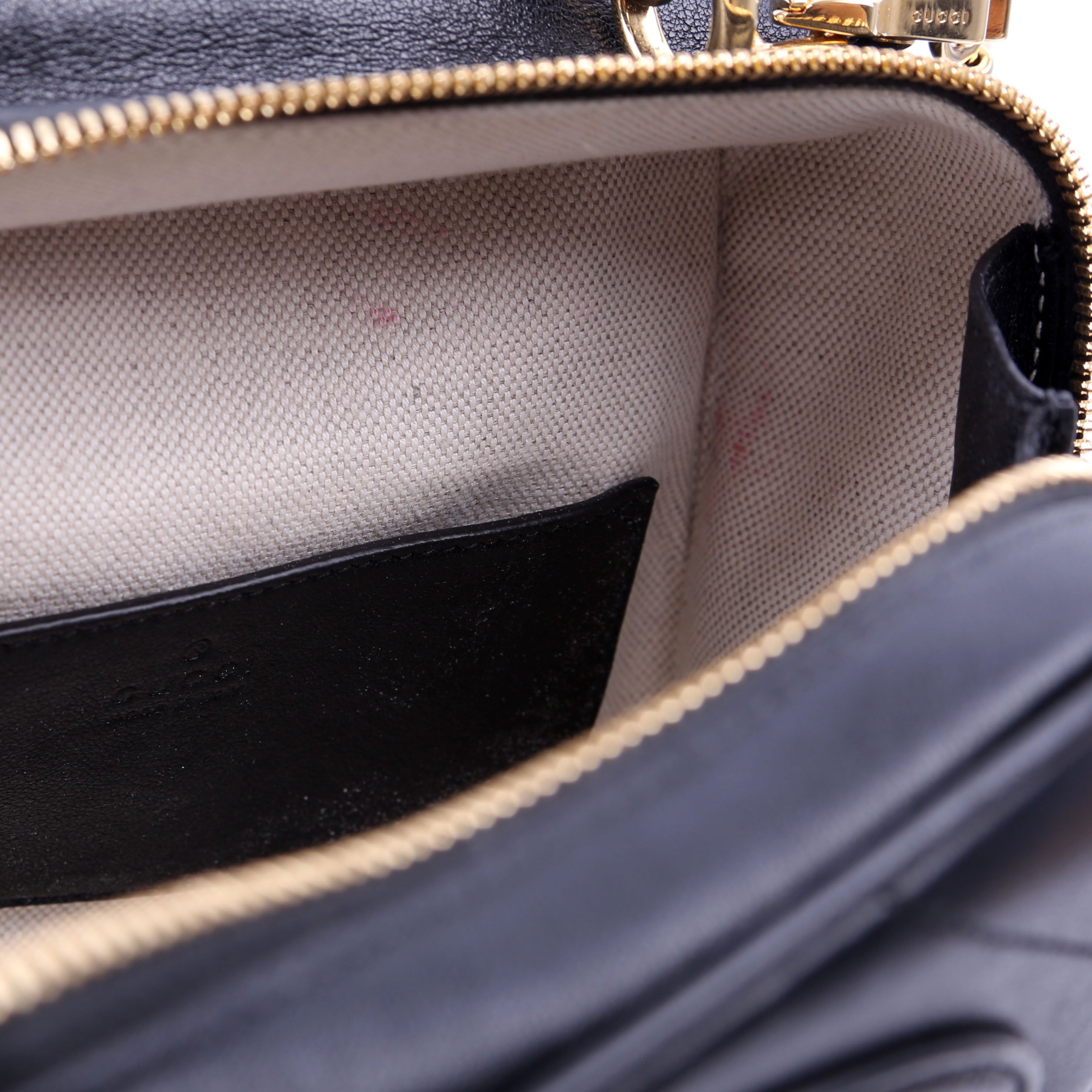 744434 Blondie Leather Top Handle Bag Black