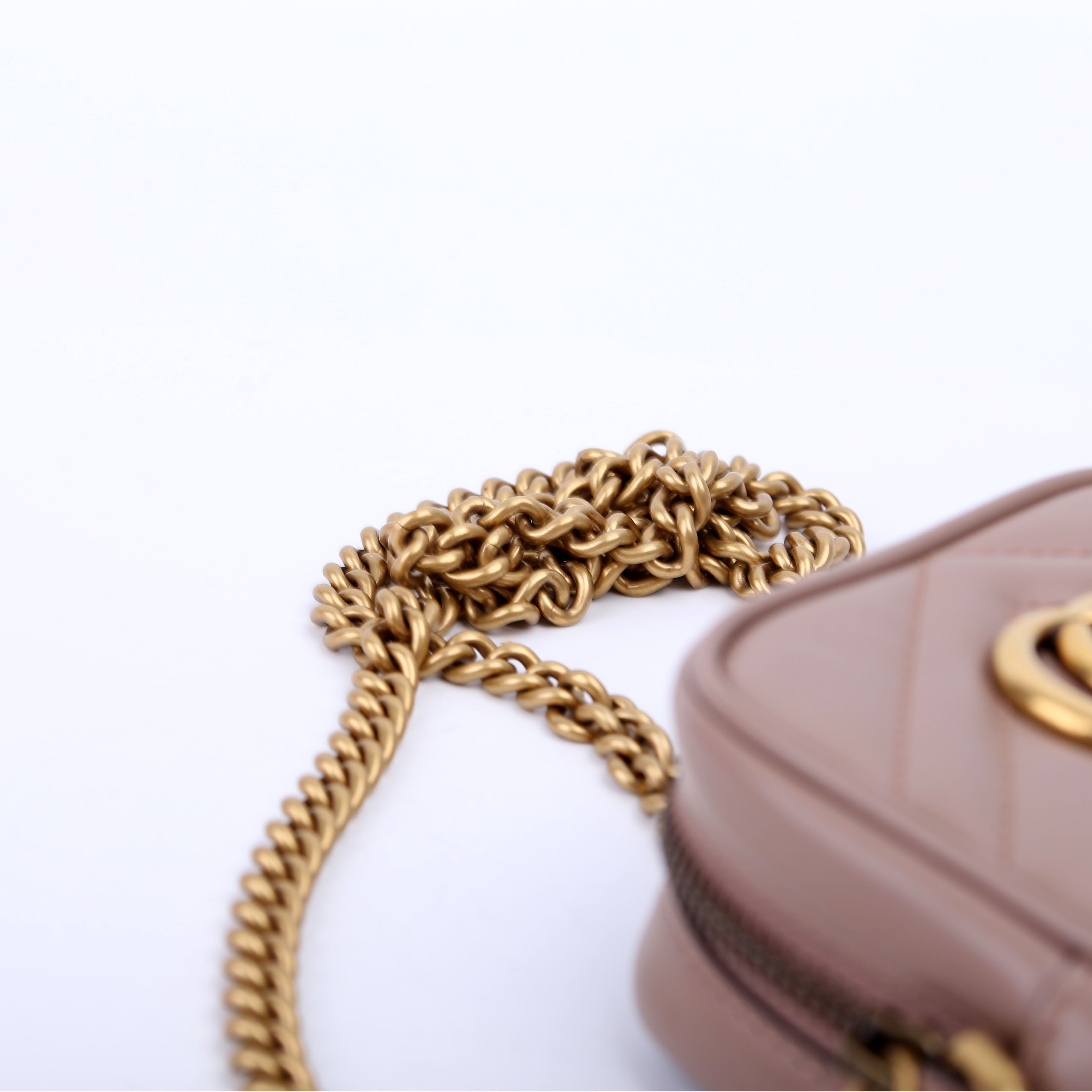 598597 GG Marmont Mini Bag Nude