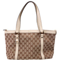 141470 GG Canvas Abbey Tote Cream