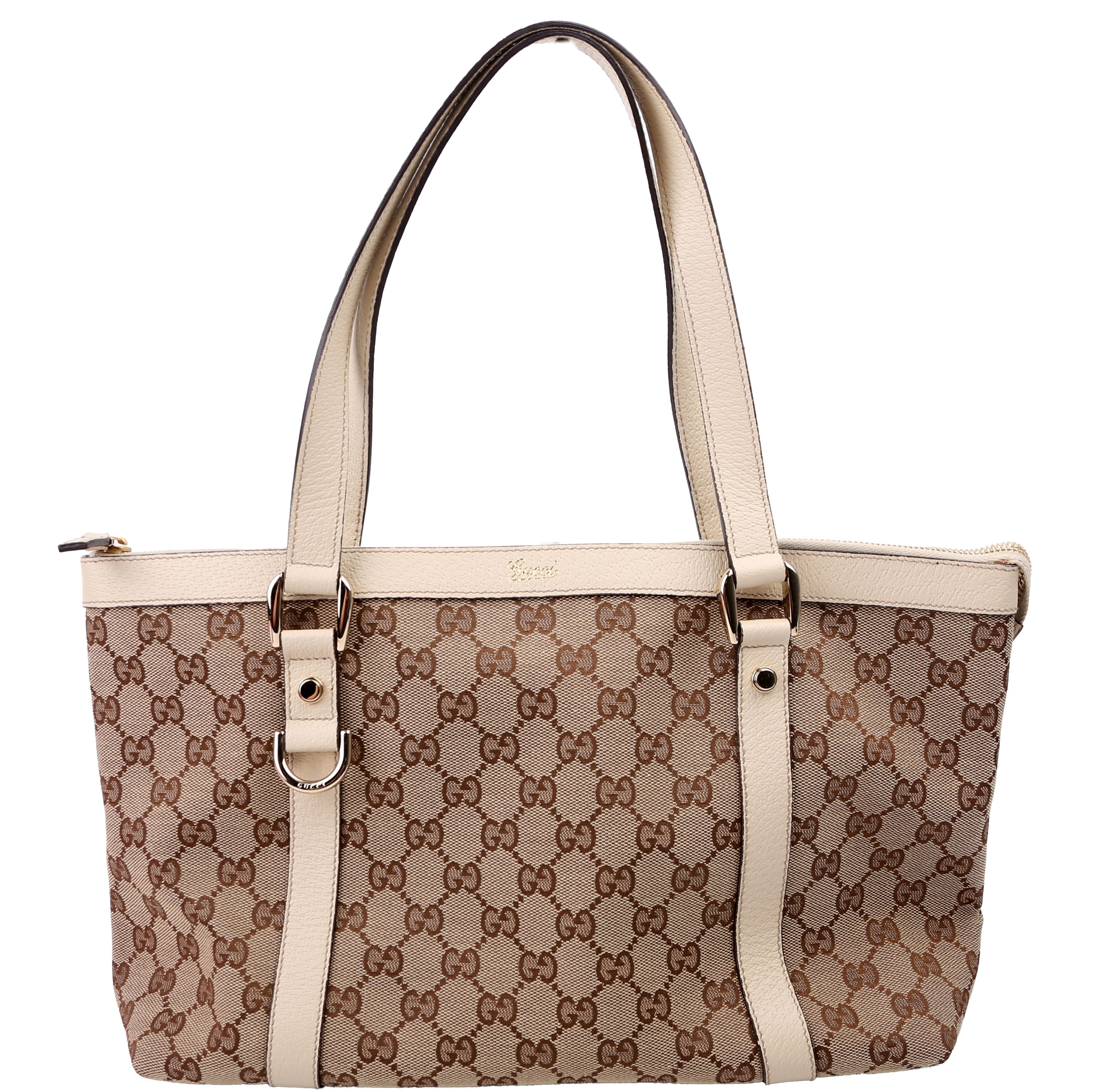 141470 GG Canvas Abbey Tote Cream