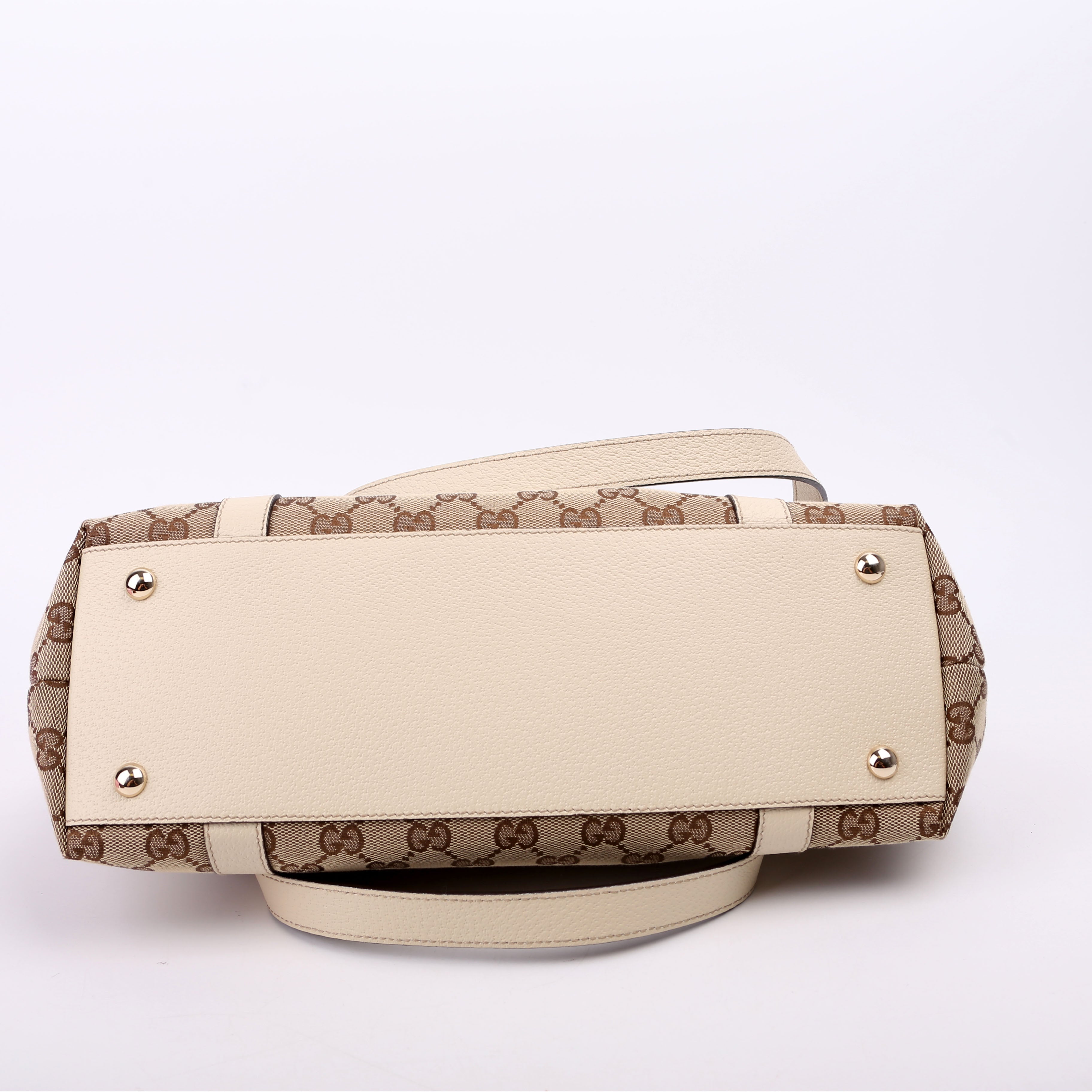 141470 GG Canvas Abbey Tote Cream