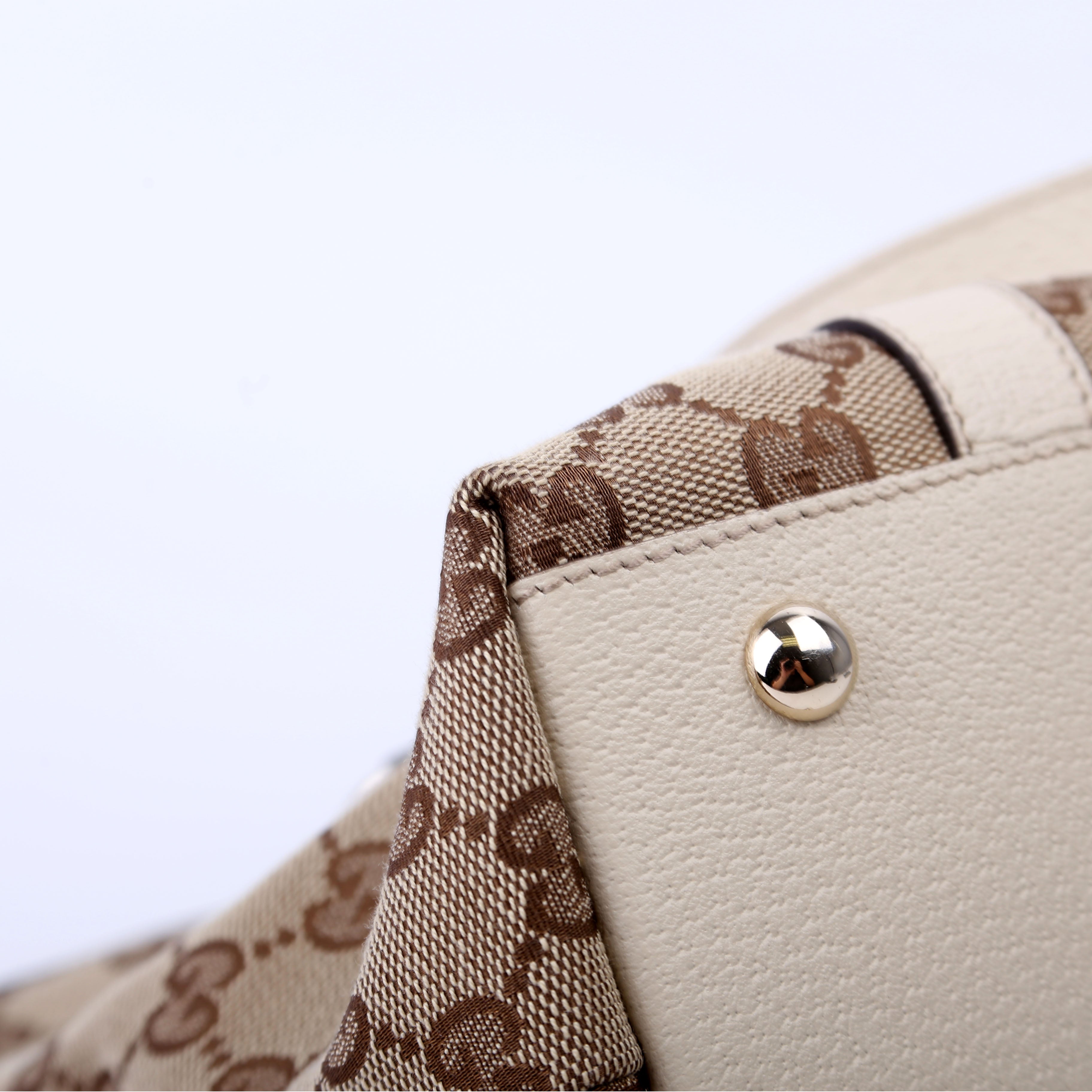 141470 GG Canvas Abbey Tote Cream